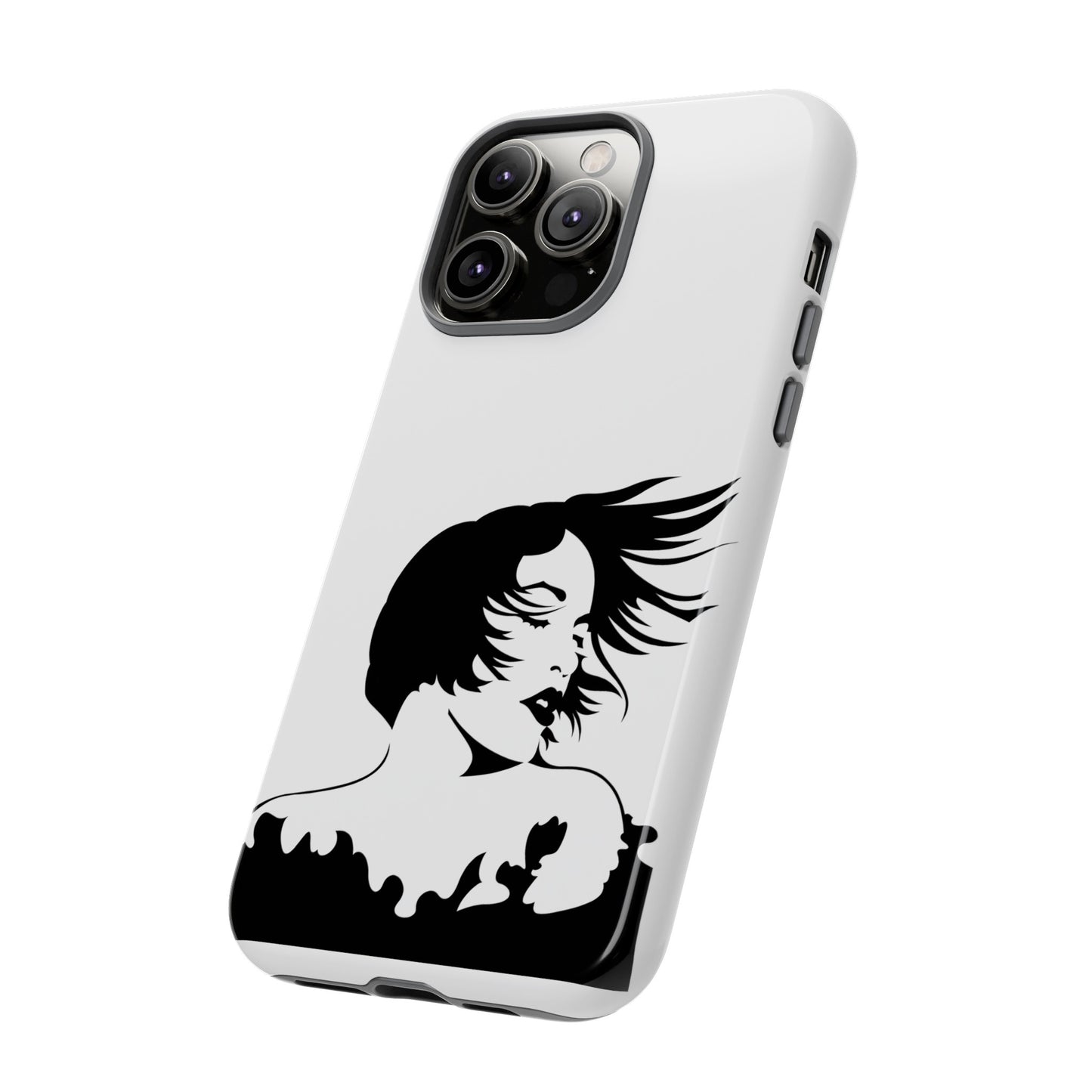 Woman In The Wind Phone Case | iPhone 15 Plus/ Pro, 14, 13, 12| Google Pixel 7, Pro, 5| Samsung Galaxy S23 All Major Phone Models