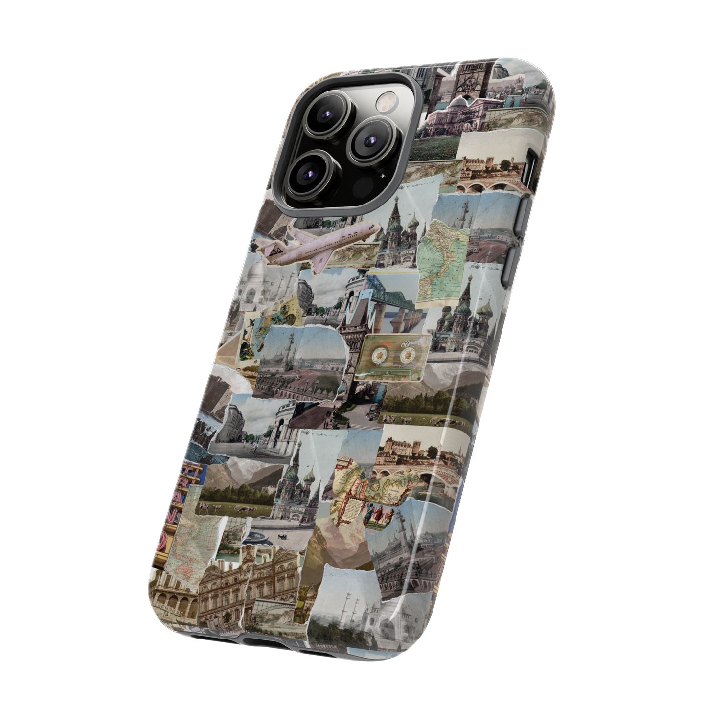 Travel Collage Wallpaper Phone Case | iPhone 15 Plus/ Pro, 14, 13, 12| Google Pixel 7, Pro, 5| Samsung Galaxy S23 All Major Phone Models