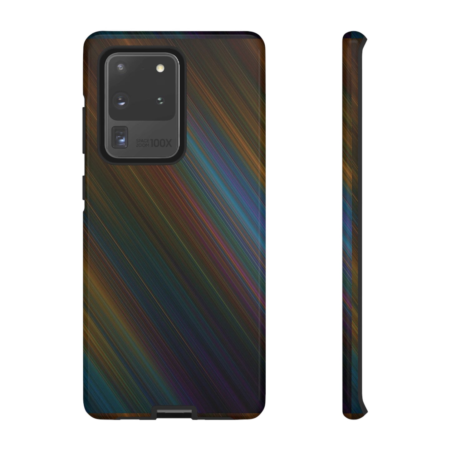 Slanted Rainbow Wallpaper Phone Case | iPhone 15 Plus/ Pro, 14, 13, 12| Google Pixel 7, Pro, 5| Samsung Galaxy S23 All Major Phone Models