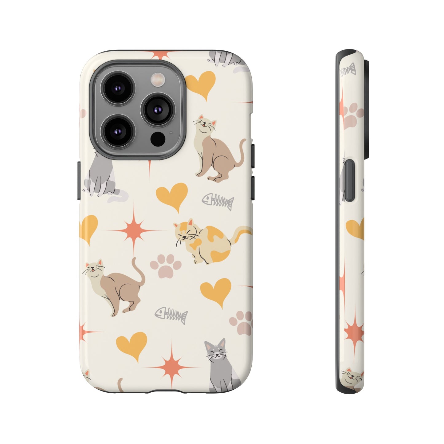 Cute Cat Wallpaper Phone Case | iPhone 15 Plus/ Pro, 14, 13, 12| Google Pixel 7, Pro, 5| Samsung Galaxy S23 All Major Phone Models