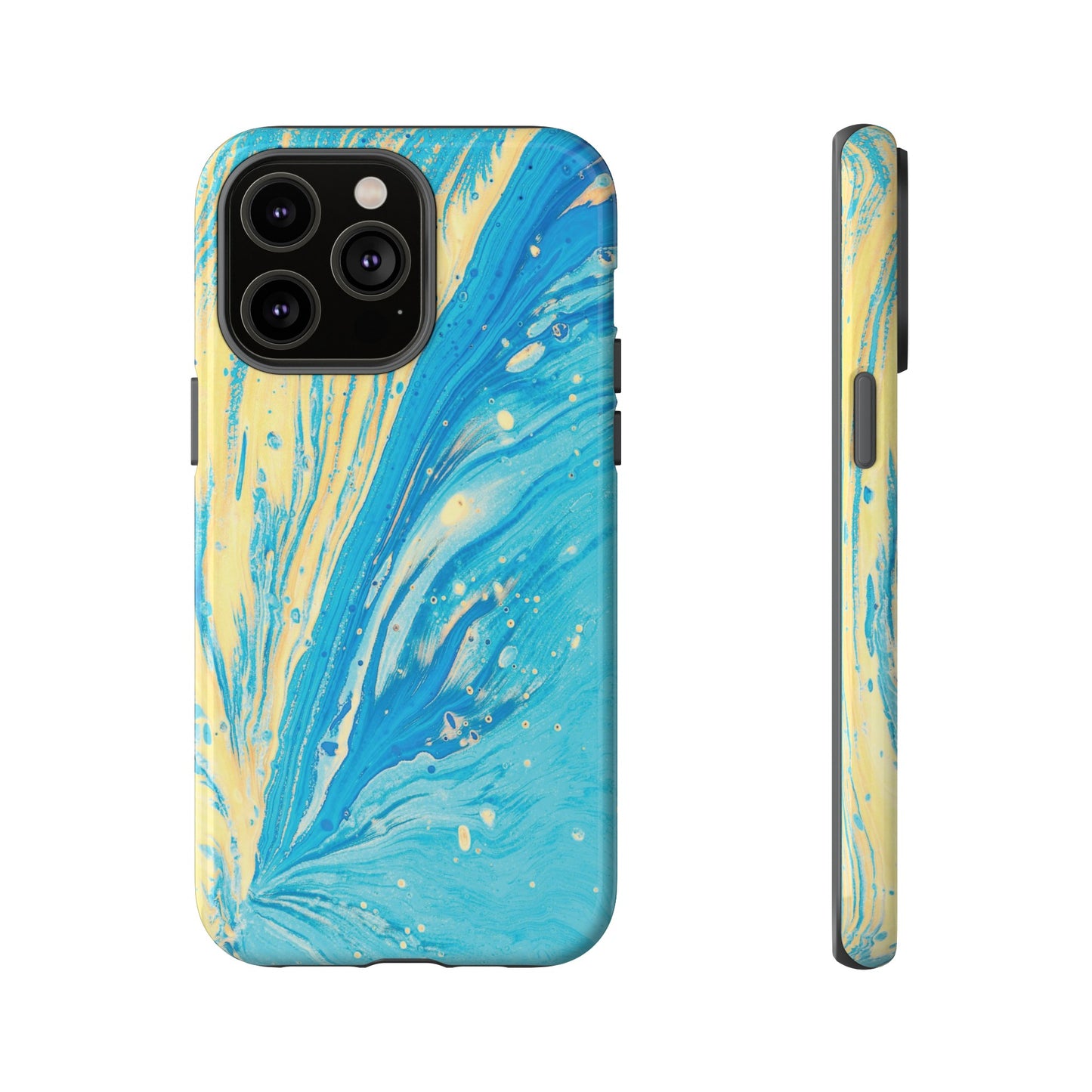 Fan of Yellow & Blue Paint Phone Case | iPhone 15 Plus/ Pro, 14, 13, 12| Google Pixel 7, Pro, 5| Samsung Galaxy S23 All Major Phone Models