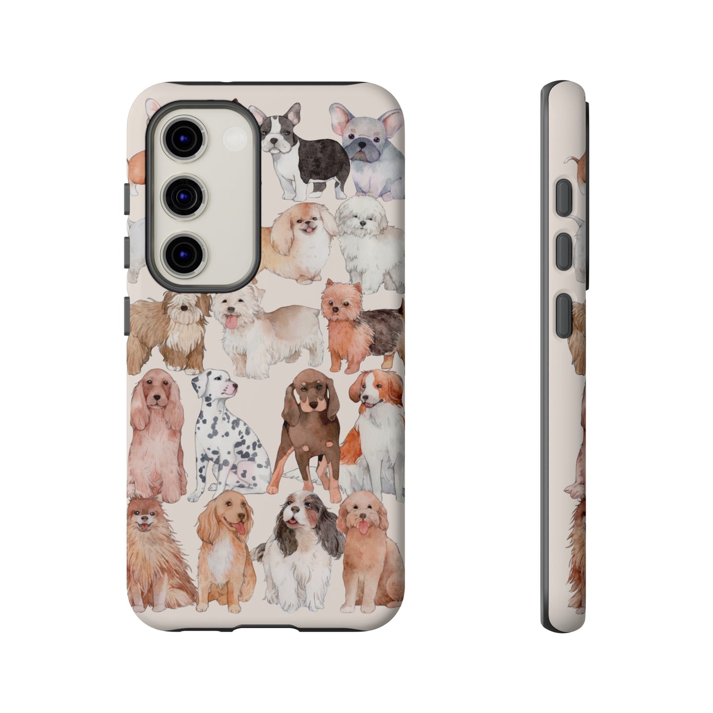 Dog Collage Wallpaper Phone Case | iPhone 15 Plus/ Pro, 14, 13, 12| Google Pixel 7, Pro, 5| Samsung Galaxy S23 All Major Phone Models