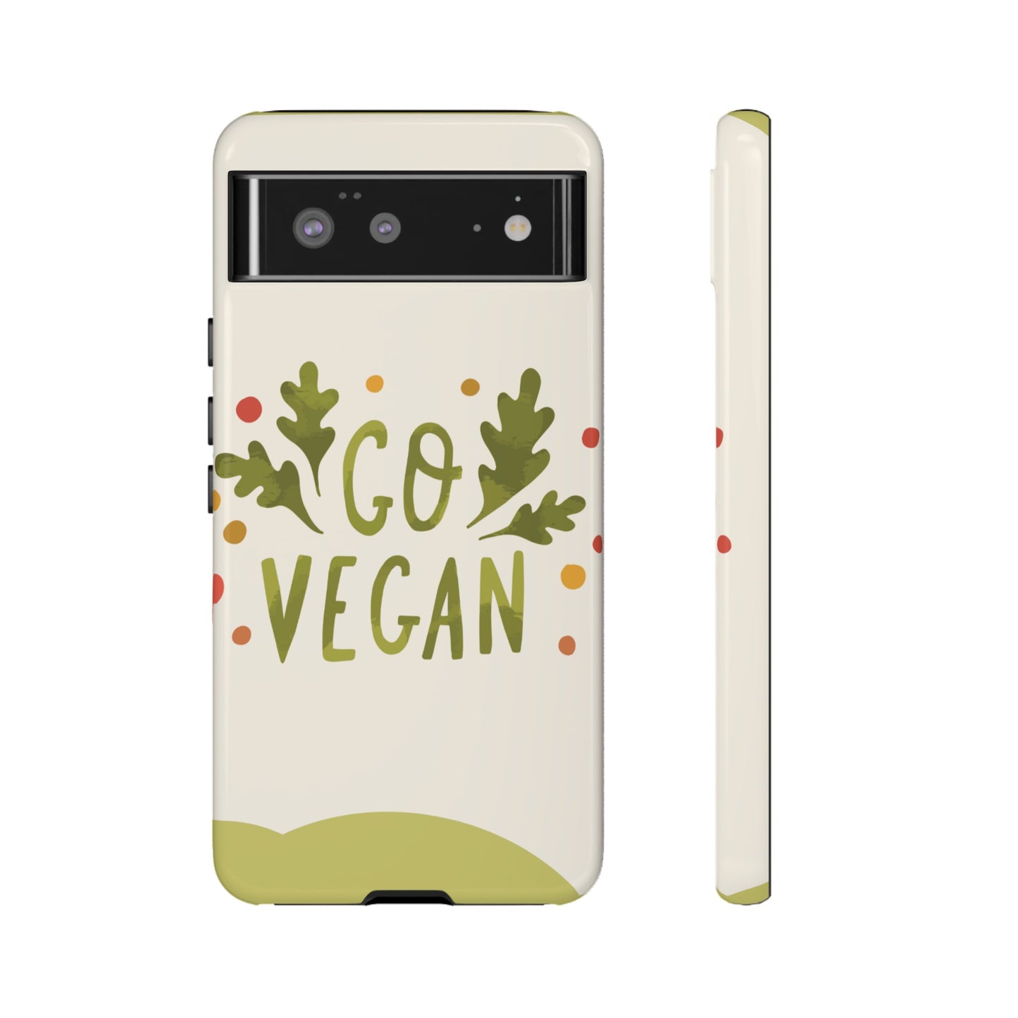 Go Vegan Wallpaper Phone Case | iPhone 15 Plus/ Pro, 14, 13, 12| Google Pixel 7, Pro, 5| Samsung Galaxy S23 All Major Phone Models