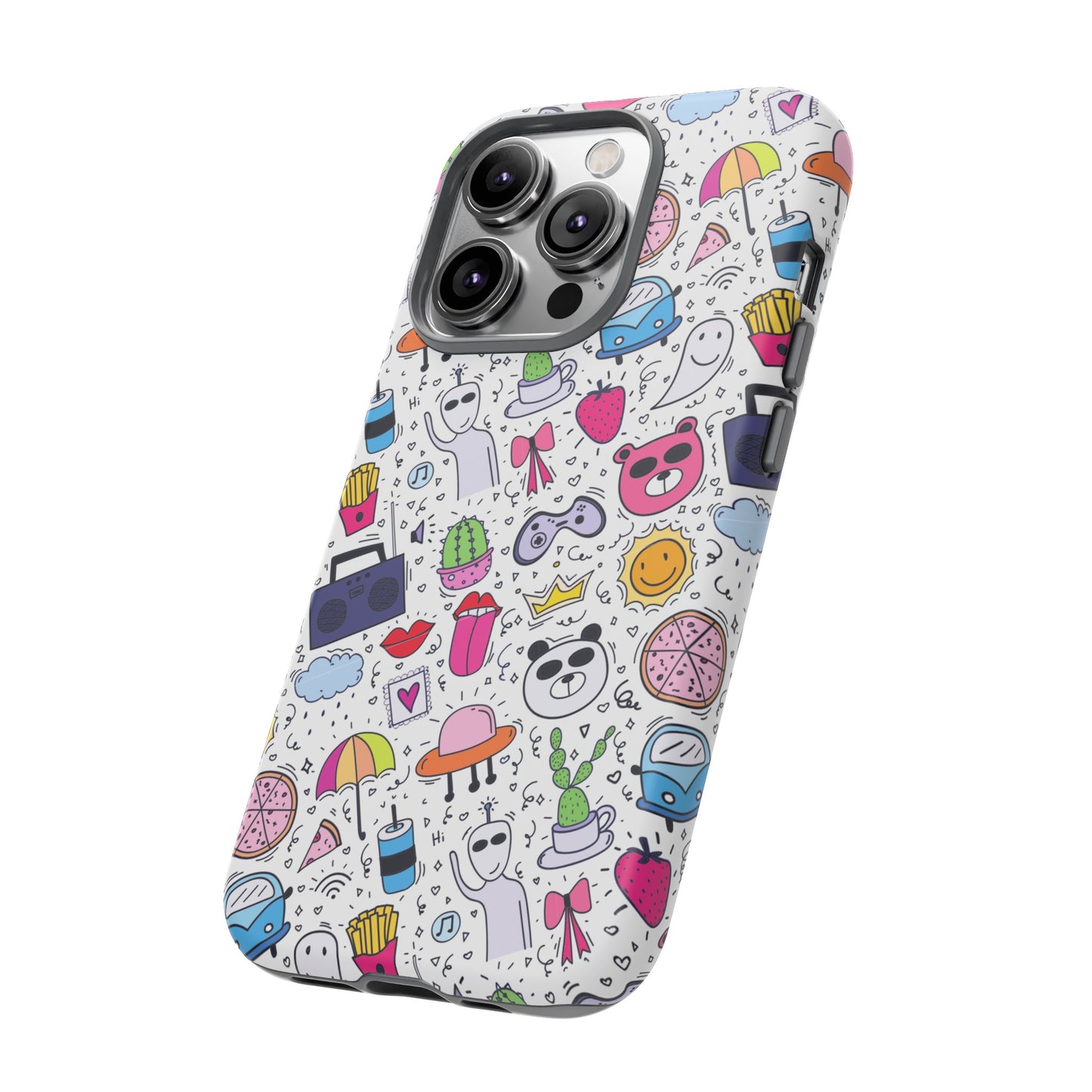 Cartoon Collage Phone Case | iPhone 15 Plus/ Pro, 14, 13, 12| Google Pixel 7, Pro, 5| Samsung Galaxy S23 All Major Phone Models