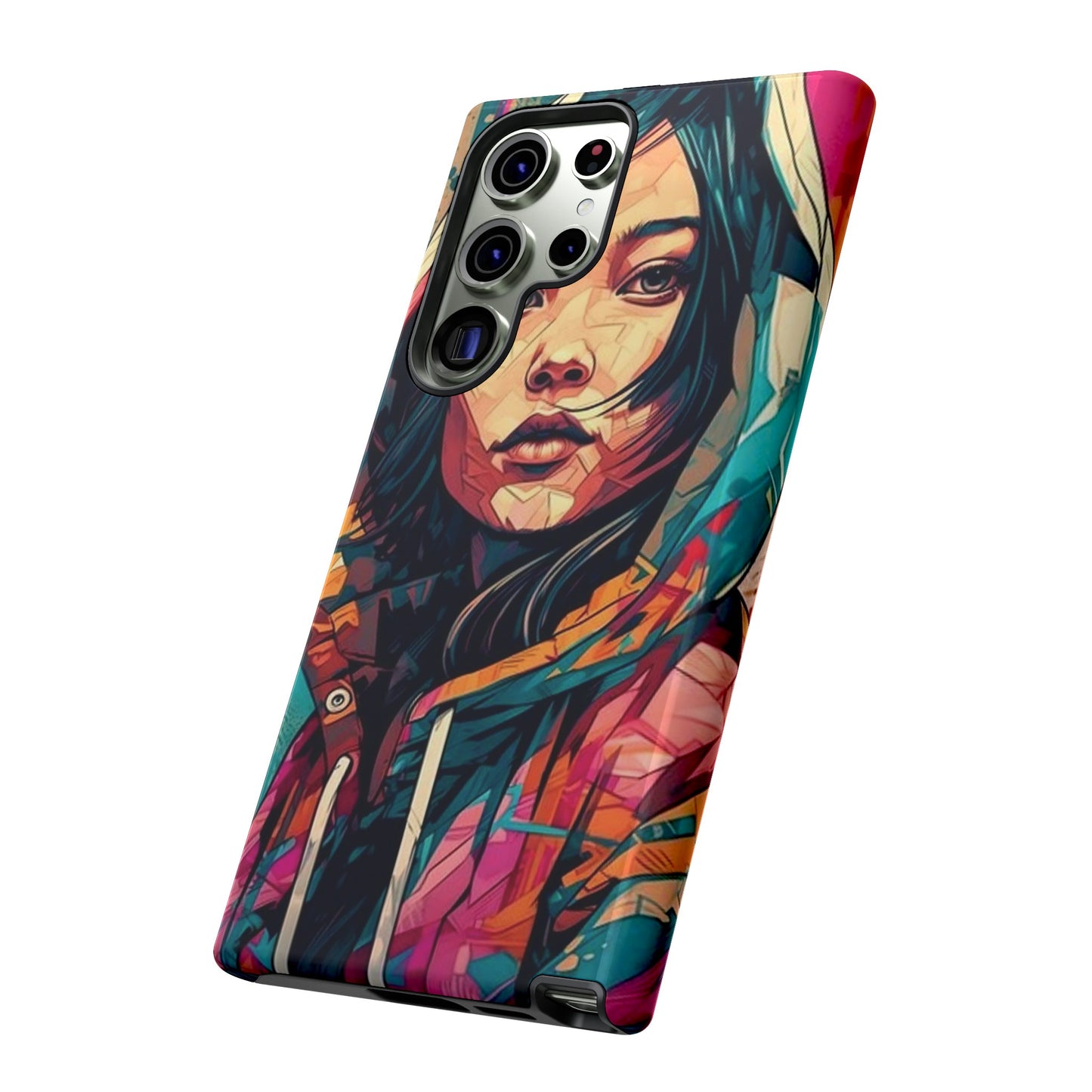 Girl Painting Wallpaper Phone Case | iPhone 15 Plus/ Pro, 14, 13, 12| Google Pixel 7, Pro, 5| Samsung Galaxy S23 All Major Phone Models