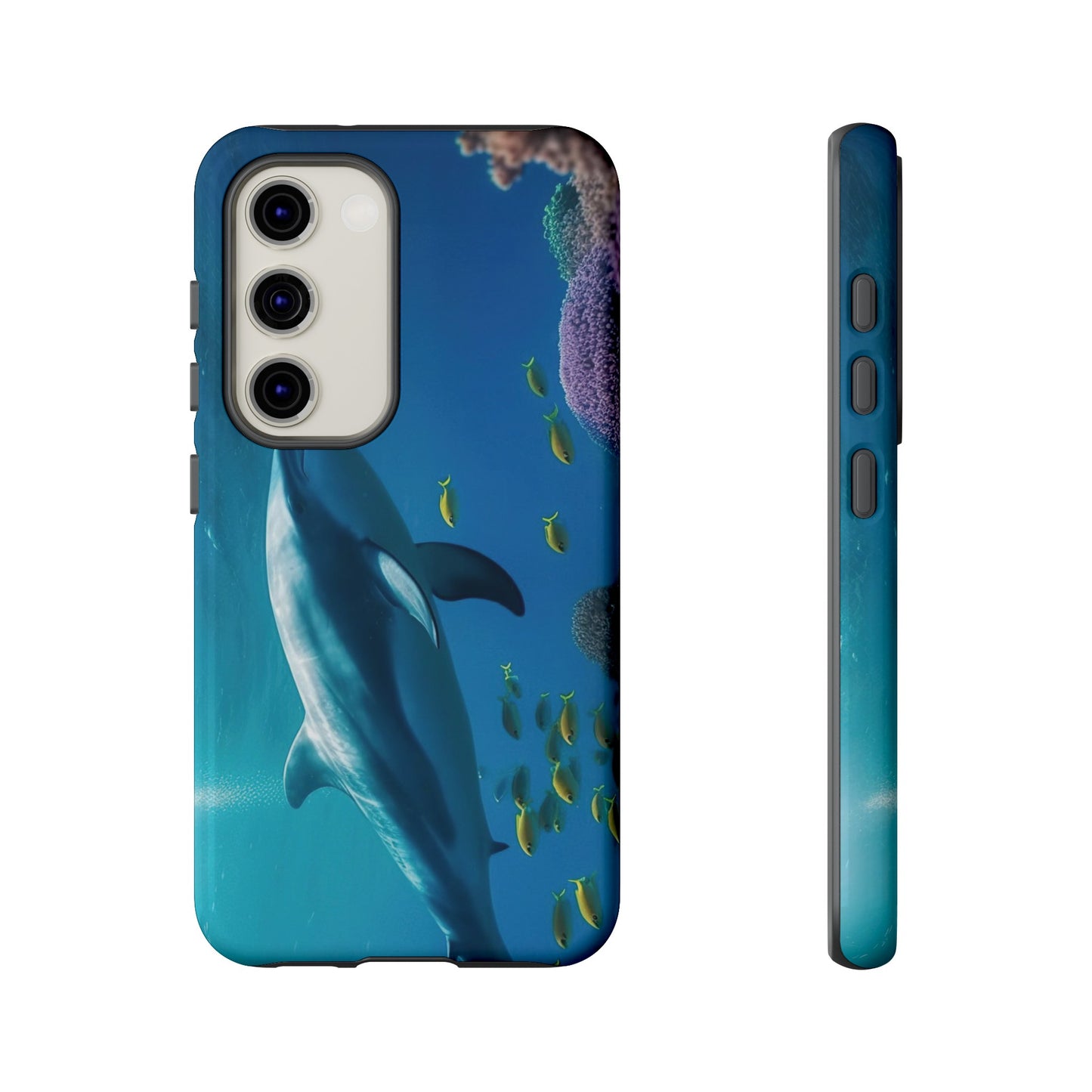 Dolphin Wallpaper Phone Case | iPhone 15 Plus/ Pro, 14, 13, 12| Google Pixel 7, Pro, 5| Samsung Galaxy S23 All Major Phone Models