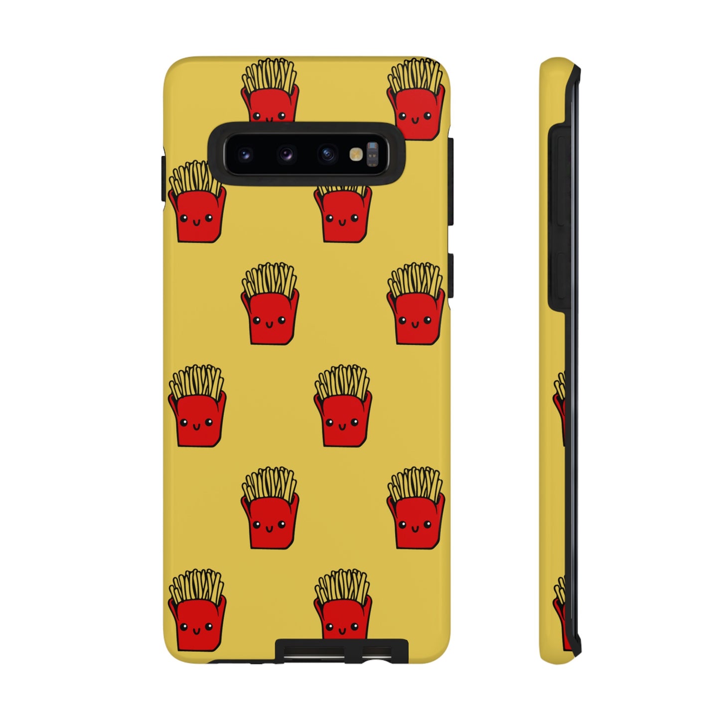 Smiling Fries Wallpaper Phone Case | iPhone 15 Plus/ Pro, 14, 13, 12| Google Pixel 7, Pro, 5| Samsung Galaxy S23 All Major Phone Models