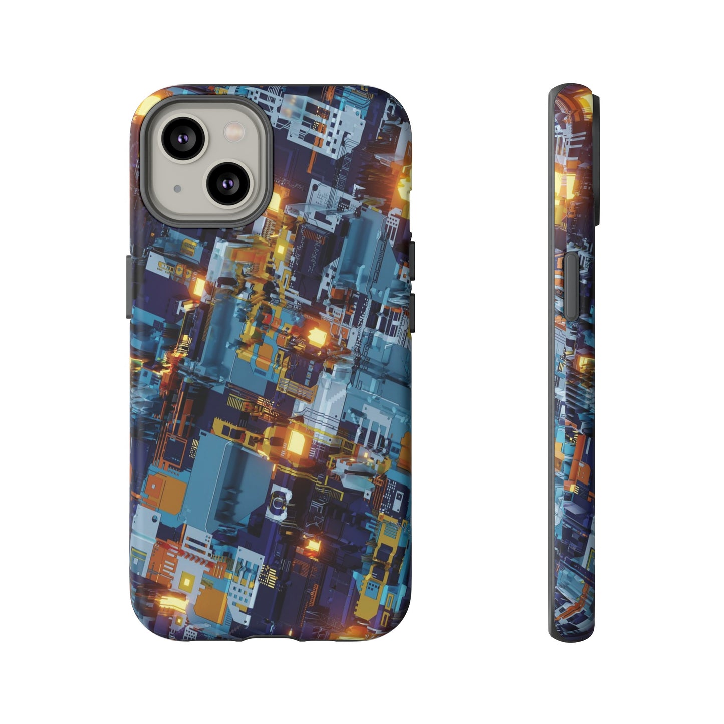 Computer Circuit Board Wallpaper Phone Case | iPhone 15 Plus/ Pro, 14, 13, 12| Google Pixel 7, Pro, 5| Samsung Galaxy S23 All Major Phone Models