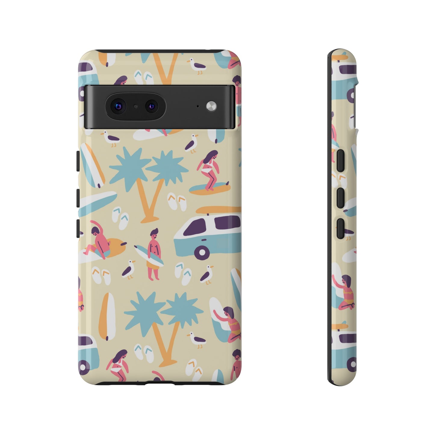 Surfers Wallpaper Phone Case | iPhone 15 Plus/ Pro, 14, 13, 12| Google Pixel 7, Pro, 5| Samsung Galaxy S23 All Major Phone Models