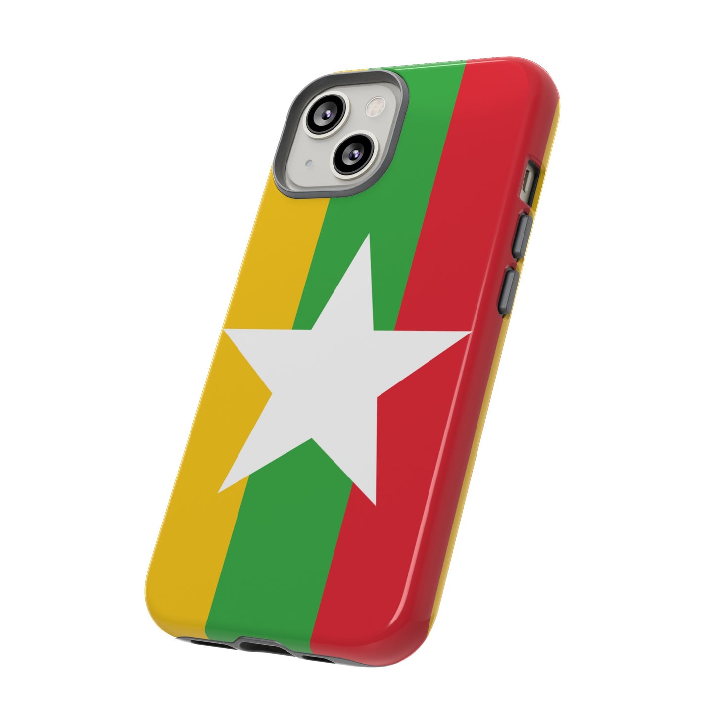 Myanmar Flag Phone Case | iPhone 15 Plus/ Pro, 14, 13, 12| Google Pixel 7, Pro, 5| Samsung Galaxy S23 All Major Phone Models