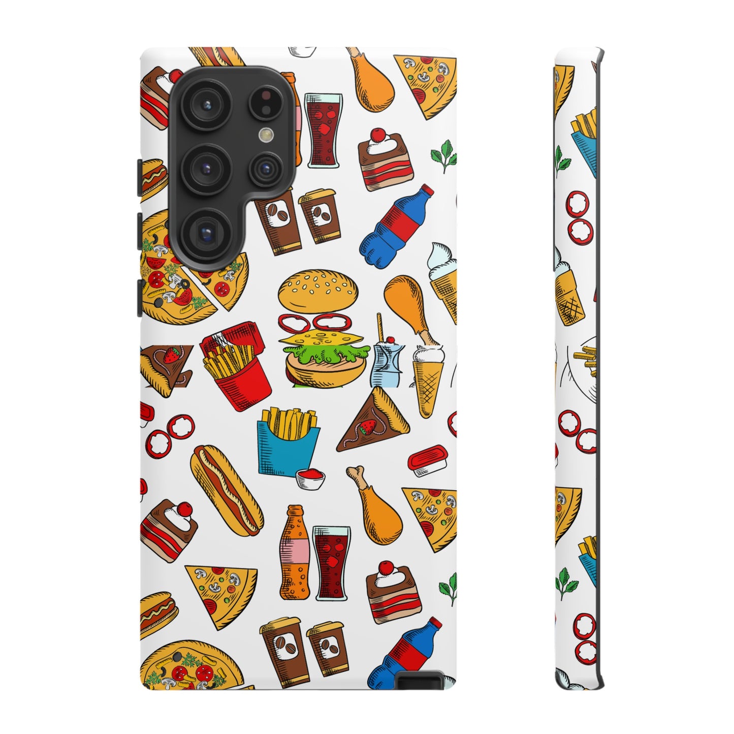 Fast Food Wallpaper Phone Case | iPhone 15 Plus/ Pro, 14, 13, 12| Google Pixel 7, Pro, 5| Samsung Galaxy S23 All Major Phone Models