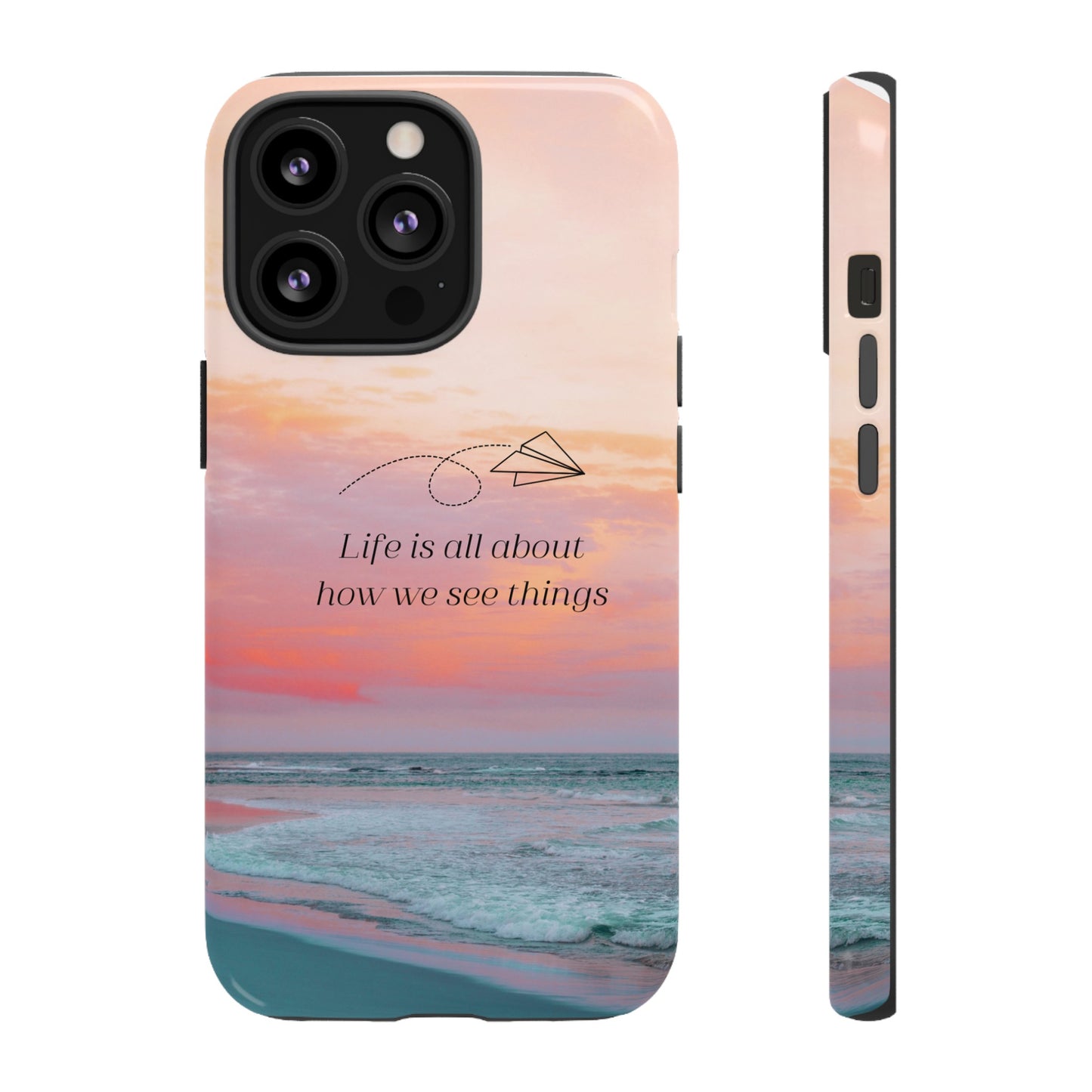 Thoughts at Sunset Phone Case | iPhone 15 Plus/ Pro, 14, 13, 12| Google Pixel 7, Pro, 5| Samsung Galaxy S23 All Major Phone Models