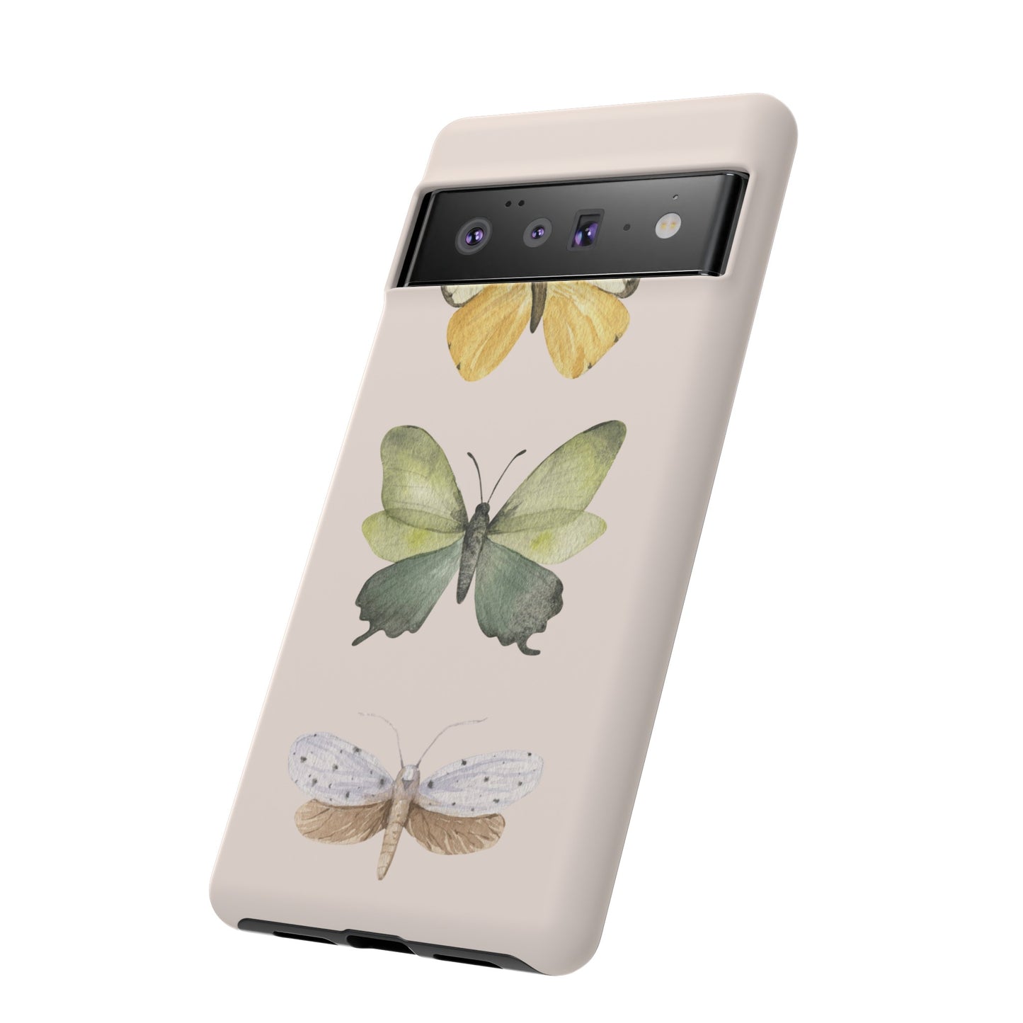 Three Butterflies Wallpaper Phone Case | iPhone 15 Plus/ Pro, 14, 13, 12| Google Pixel 7, Pro, 5| Samsung Galaxy S23 All Major Phone Models