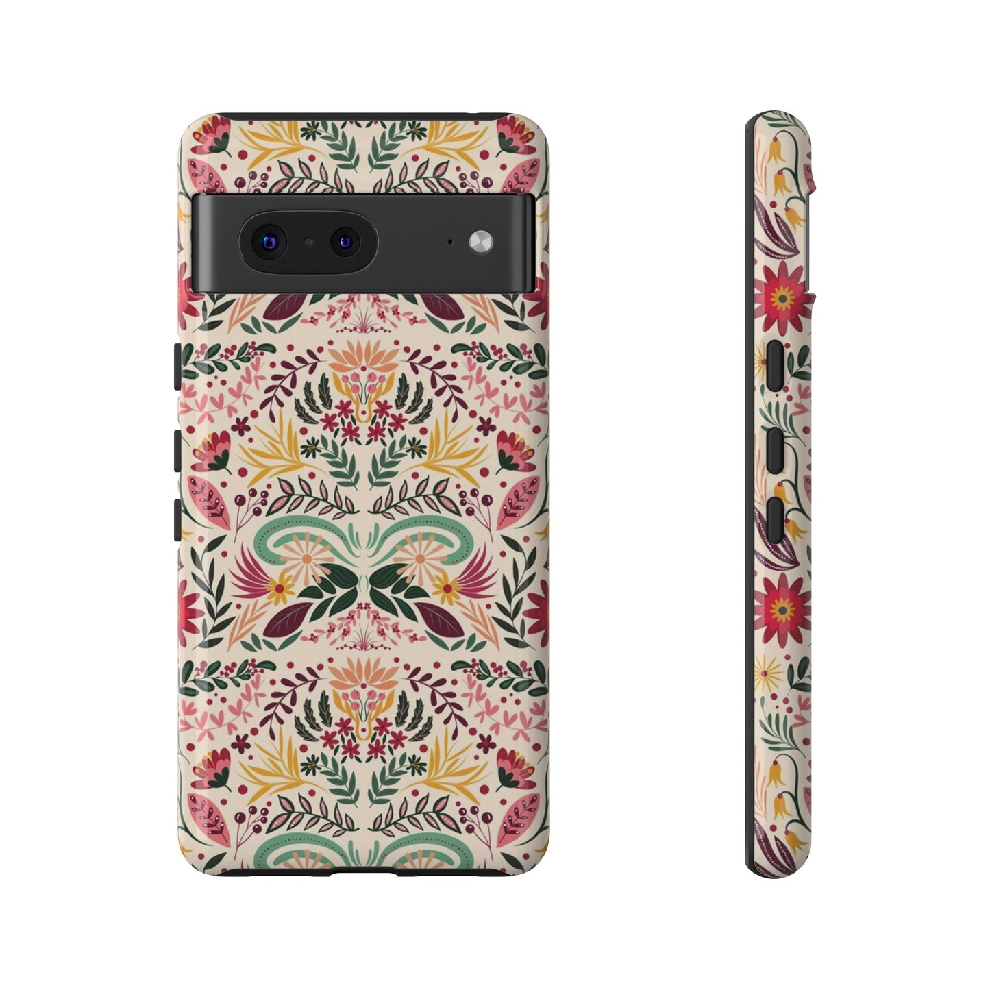 Bright Floral Wallpaper Phone Case | iPhone 15 Plus/ Pro, 14, 13, 12| Google Pixel 7, Pro, 5| Samsung Galaxy S23 All Major Phone Models