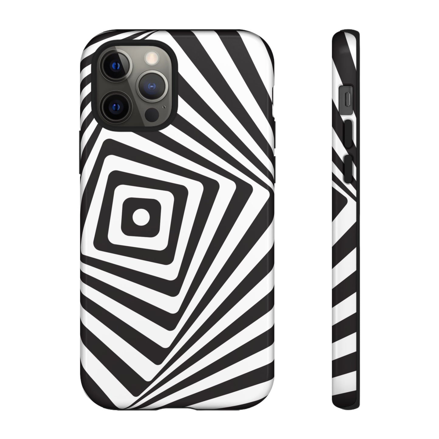 Black & White Spiral Wallpaper Phone Case | iPhone 15 Plus/ Pro, 14, 13, 12| Google Pixel 7, Pro, 5| Samsung Galaxy S23 All Major Phone Models