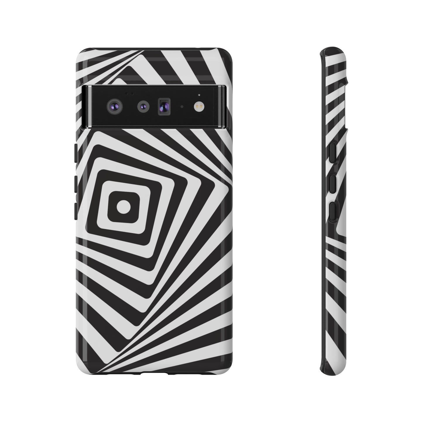 Black & White Spiral Wallpaper Phone Case | iPhone 15 Plus/ Pro, 14, 13, 12| Google Pixel 7, Pro, 5| Samsung Galaxy S23 All Major Phone Models