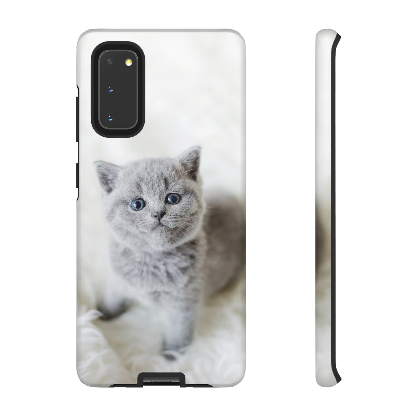 Grey Kitten Wallpaper Phone Case | iPhone 15 Plus/ Pro, 14, 13, 12| Google Pixel 7, Pro, 5| Samsung Galaxy S23 All Major Phone Models