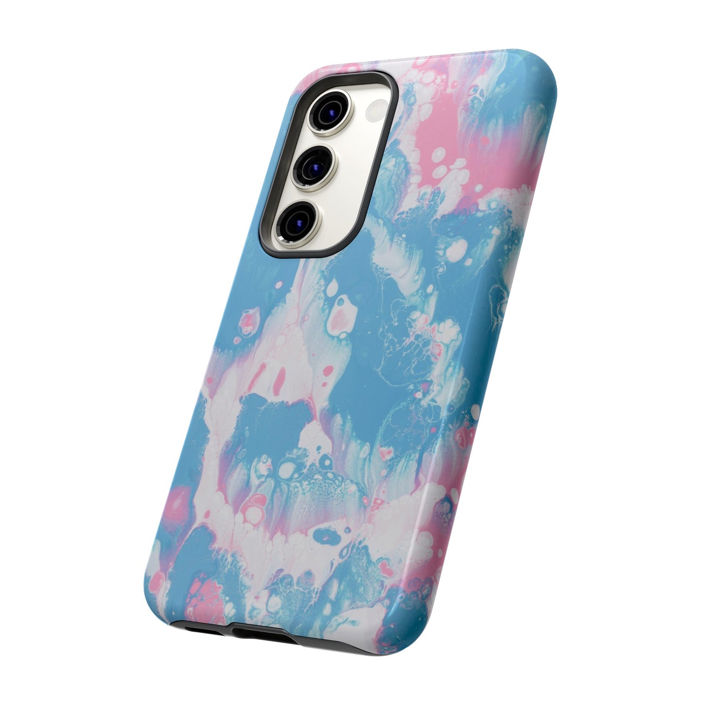 Baby Pink & Blue Resin Inspired Phone Case |iPhone 15 Plus/ Pro, 14, 13, 12|Google Pixel 7, Pro, 5|Samsung Galaxy S23 All Major Phone Models