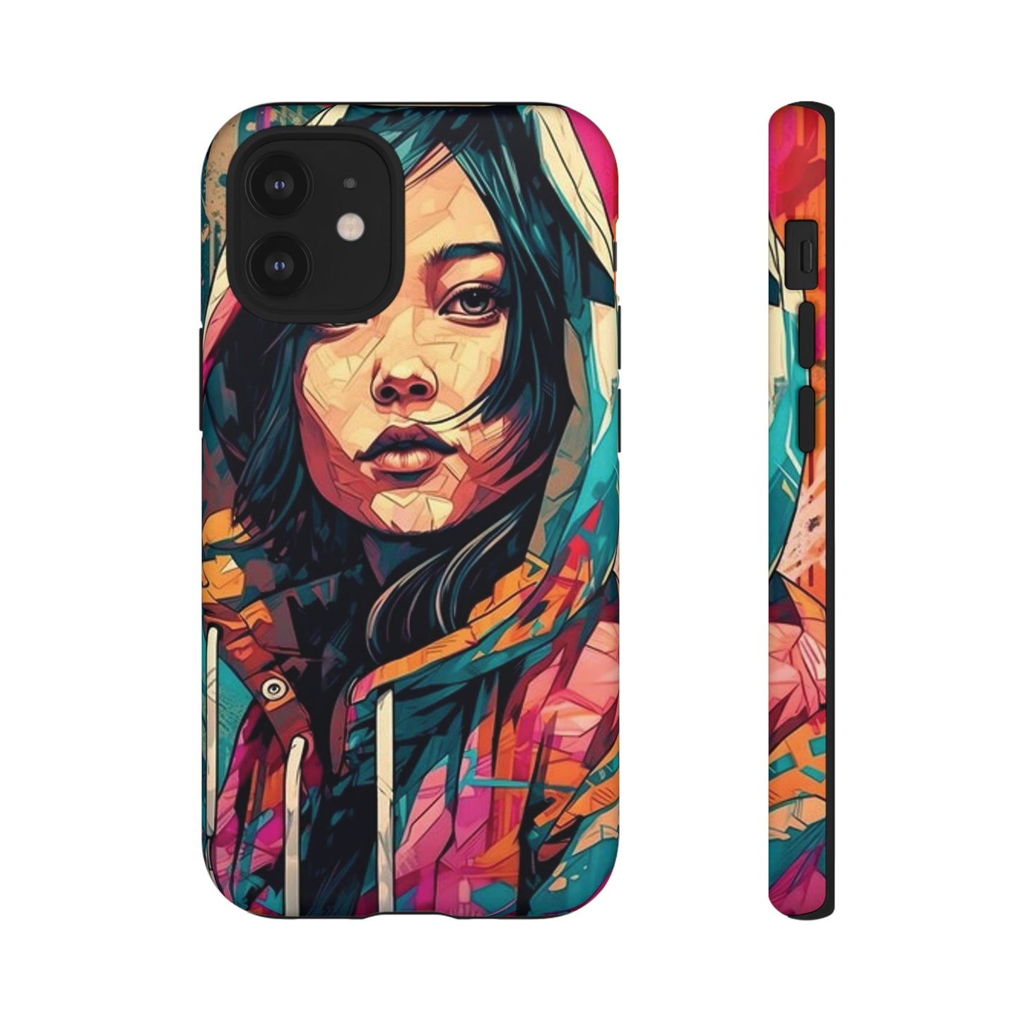 Girl Painting Wallpaper Phone Case | iPhone 15 Plus/ Pro, 14, 13, 12| Google Pixel 7, Pro, 5| Samsung Galaxy S23 All Major Phone Models