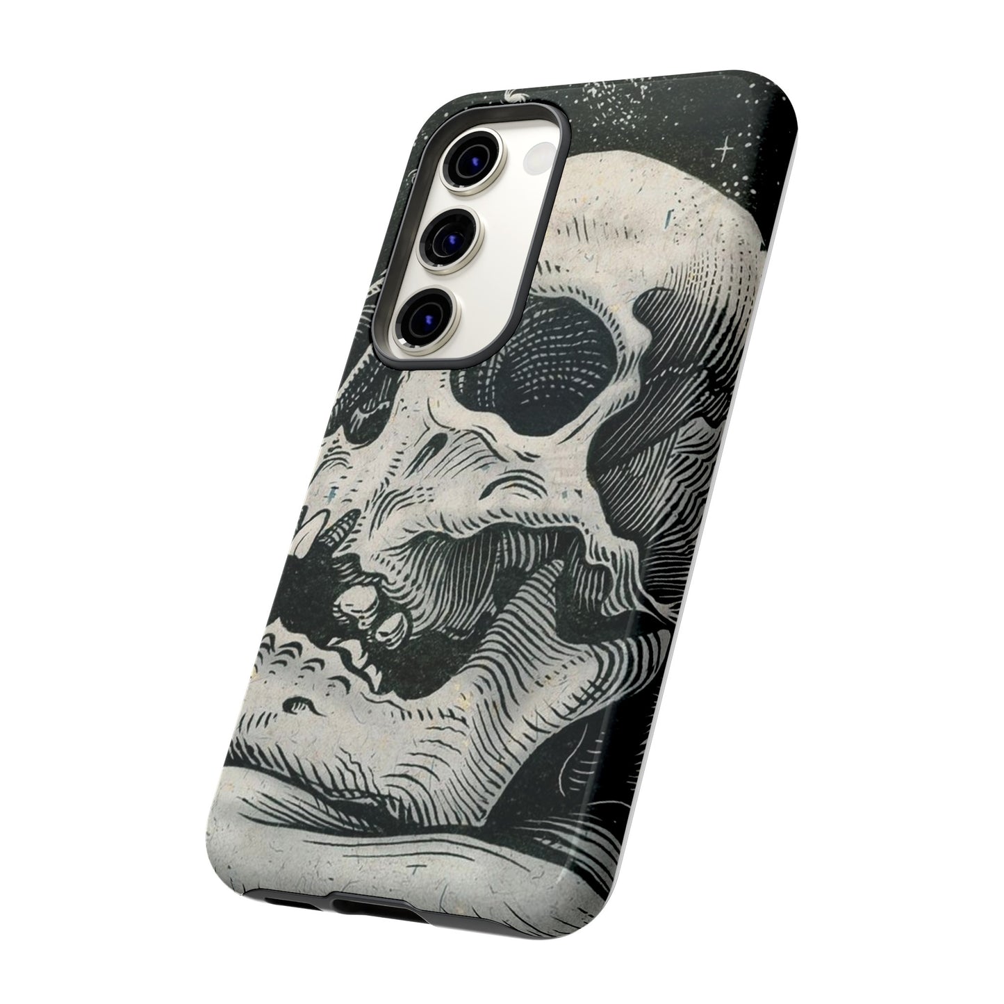 Skull Wallpaper Phone Case | iPhone 15 Plus/ Pro, 14, 13, 12| Google Pixel 7, Pro, 5| Samsung Galaxy S23 All Major Phone Models