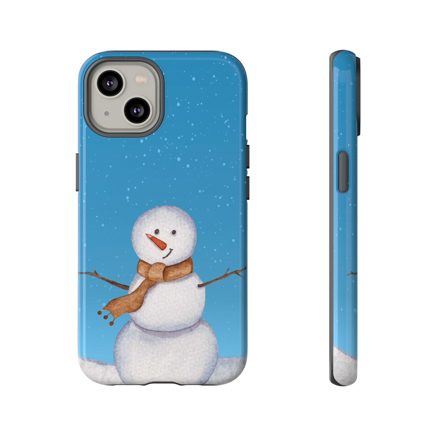 Snowman Wallpaper Phone Case | iPhone 15 Plus/ Pro, 14, 13, 12| Google Pixel 7, Pro, 5| Samsung Galaxy S23 All Major Phone Models