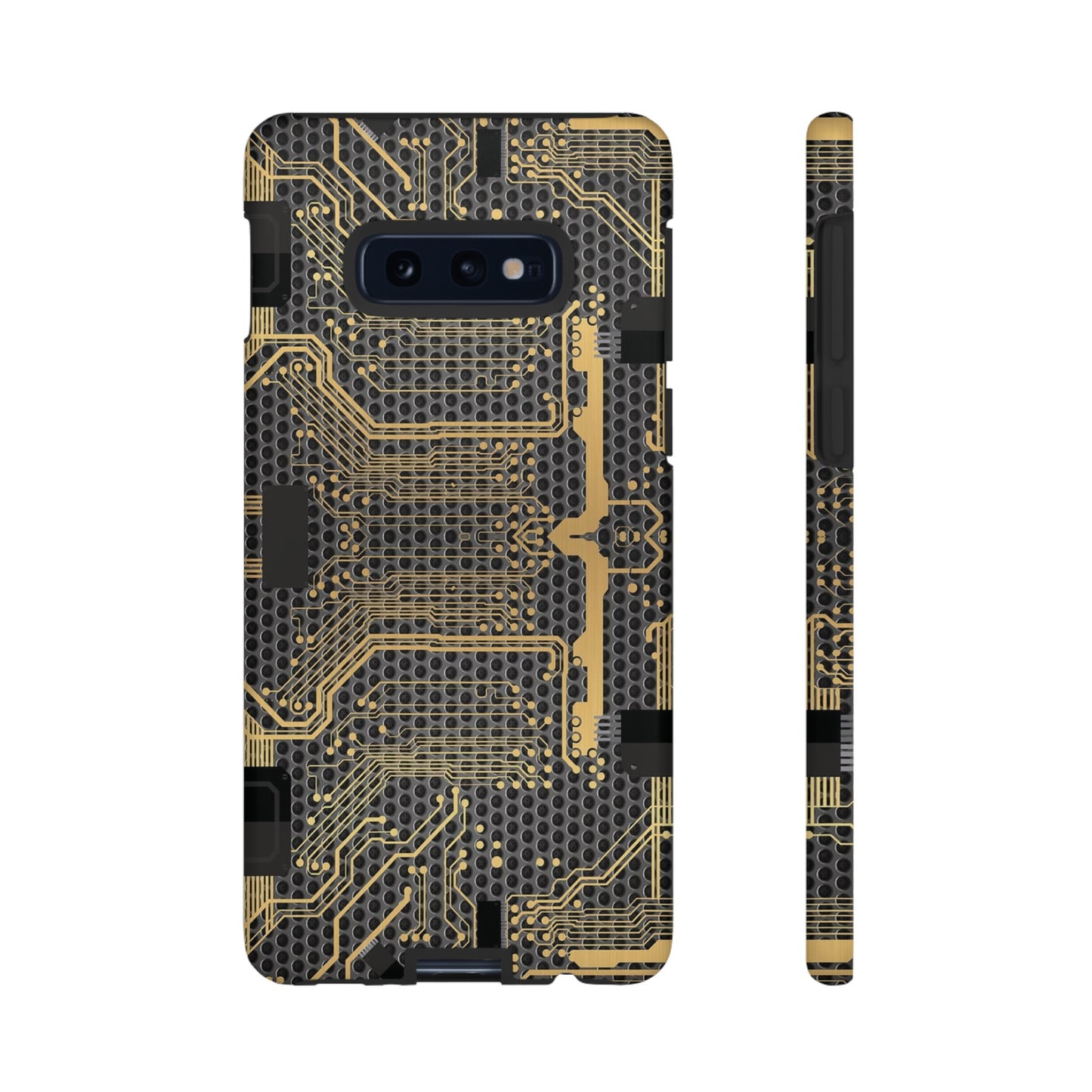 Golden Circuit Board Wallpaper Phone Case | iPhone 15 Plus/ Pro, 14, 13, 12| Google Pixel 7, Pro, 5| Samsung Galaxy S23 All Major Phone Models