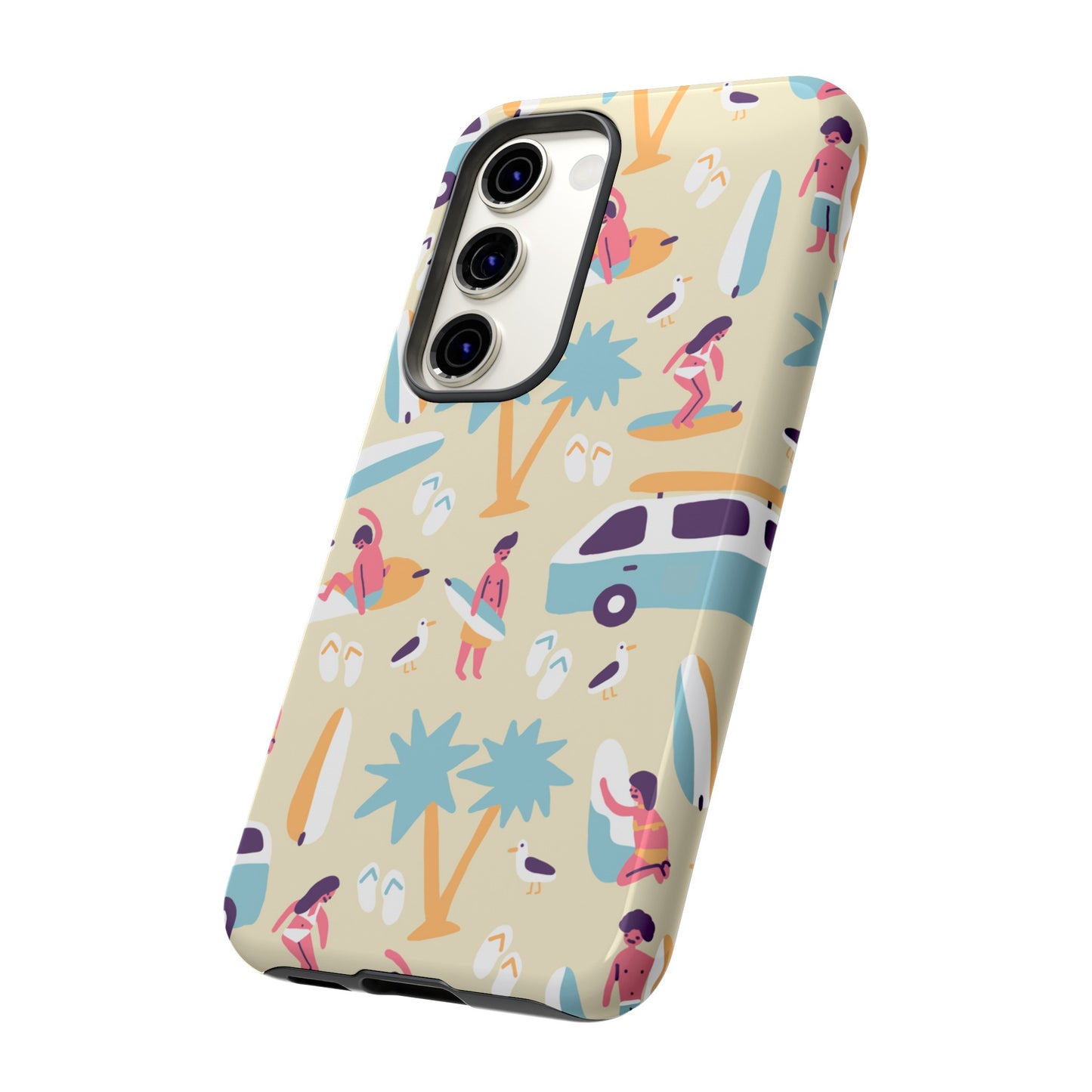 Surfers Wallpaper Phone Case | iPhone 15 Plus/ Pro, 14, 13, 12| Google Pixel 7, Pro, 5| Samsung Galaxy S23 All Major Phone Models