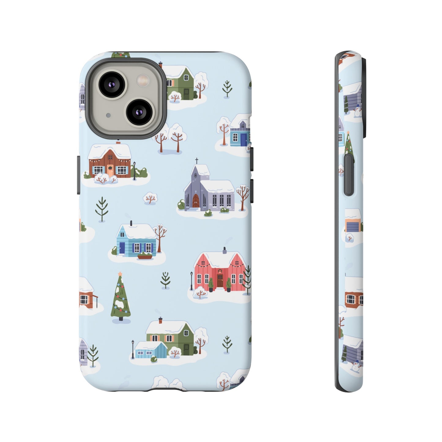 Snowy Merry Christmas Wallpaper Phone Case | iPhone 15 Plus/ Pro, 14, 13, 12| Google Pixel 7, Pro, 5| Samsung Galaxy S23 All Major Phone Models