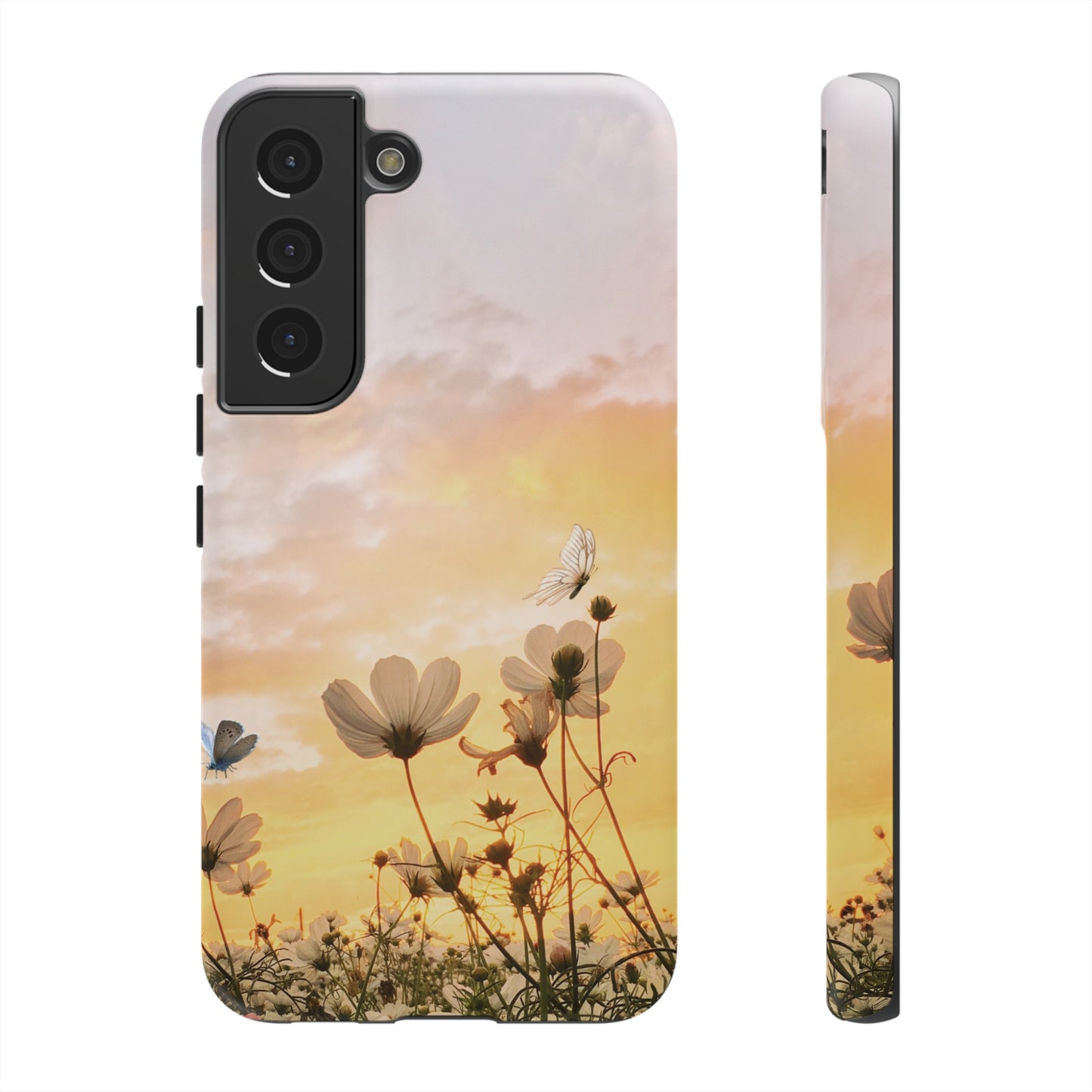 Flowers At Sunset Wallpaper Phone Case | iPhone 15 Plus/ Pro, 14, 13, 12| Google Pixel 7, Pro, 5| Samsung Galaxy S23 All Major Phone Models