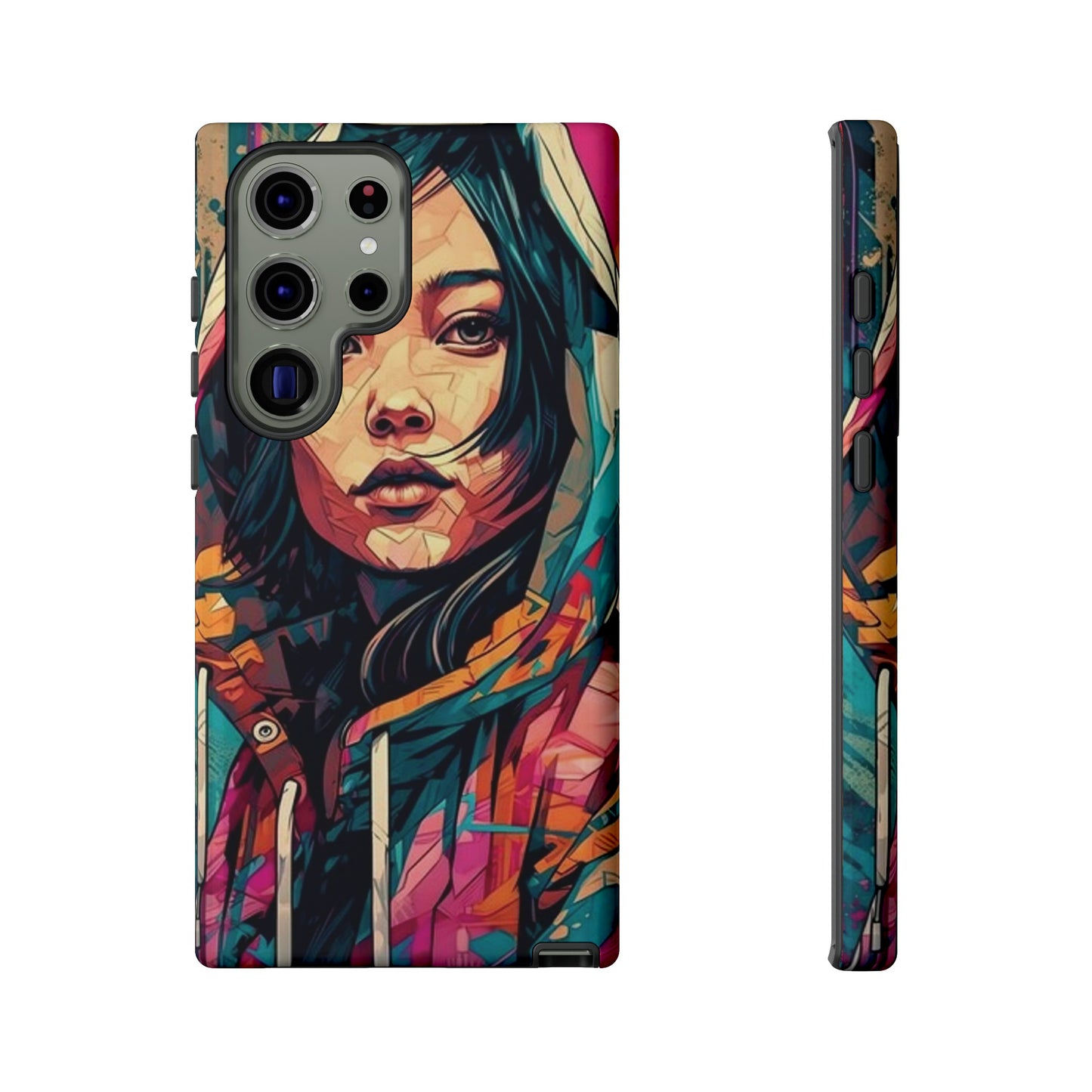 Girl Painting Wallpaper Phone Case | iPhone 15 Plus/ Pro, 14, 13, 12| Google Pixel 7, Pro, 5| Samsung Galaxy S23 All Major Phone Models