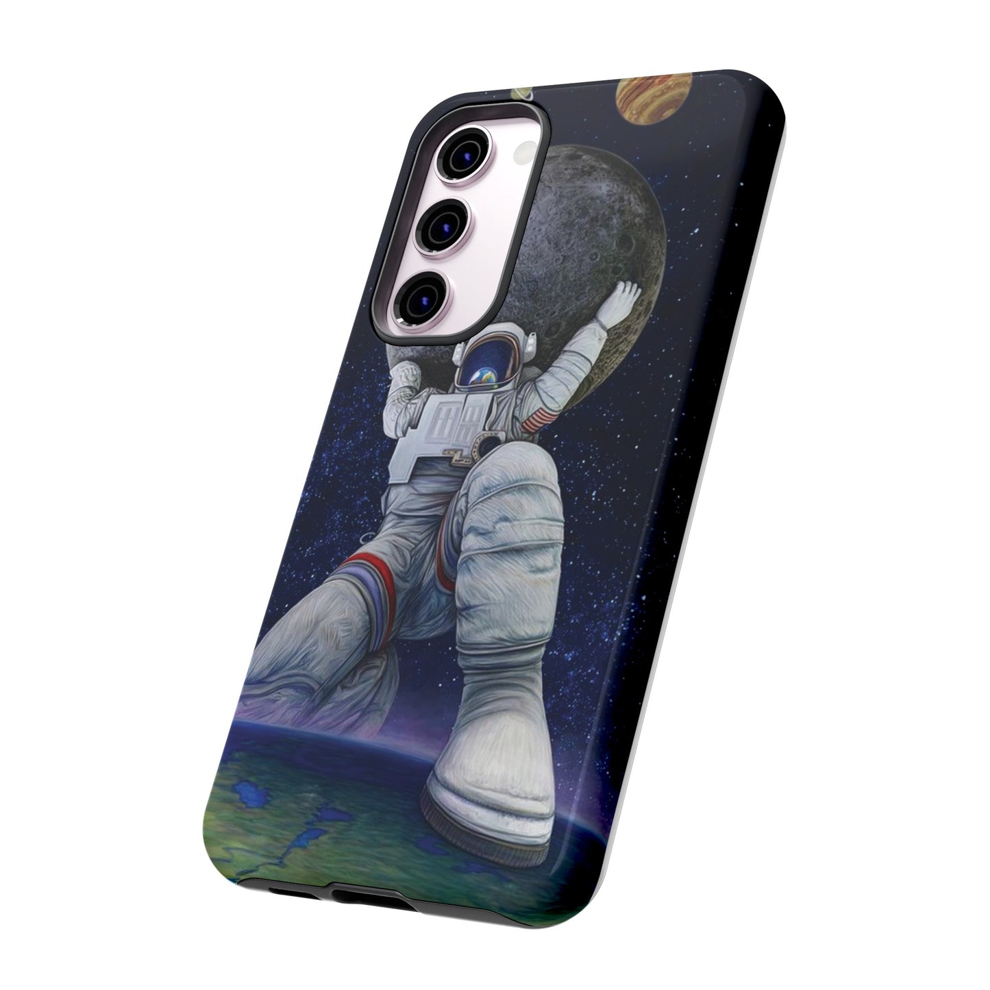 Astronaut Holding The Moon Phone Case | iPhone 15 Plus/ Pro, 14, 13, 12| Google Pixel 7, Pro, 5| Samsung Galaxy S23 All Major Phone Models