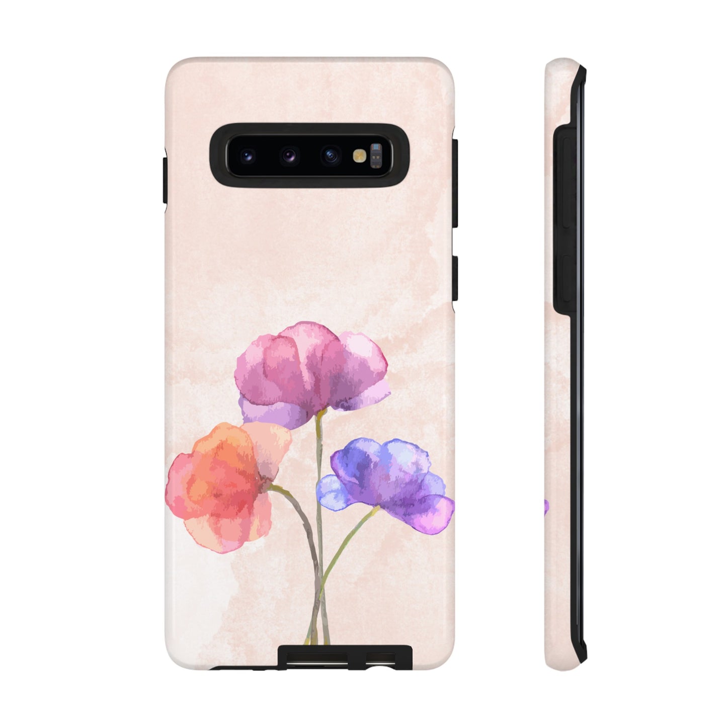 Three Flowers Wallpaper Phone Case | iPhone 15 Plus/ Pro, 14, 13, 12| Google Pixel 7, Pro, 5| Samsung Galaxy S23 All Major Phone Models