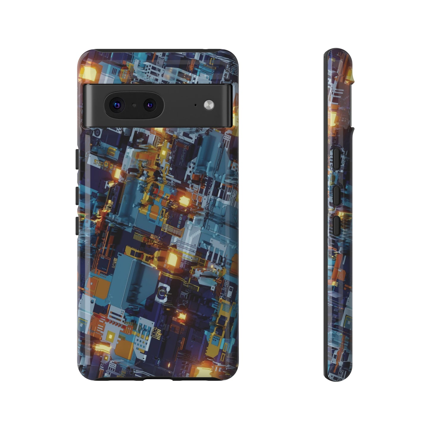 Computer Circuit Board Wallpaper Phone Case | iPhone 15 Plus/ Pro, 14, 13, 12| Google Pixel 7, Pro, 5| Samsung Galaxy S23 All Major Phone Models