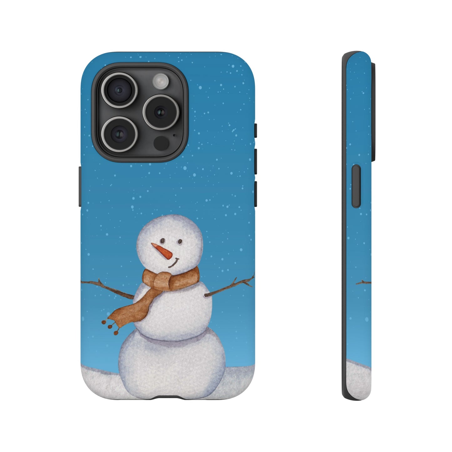 Snowman Wallpaper Phone Case | iPhone 15 Plus/ Pro, 14, 13, 12| Google Pixel 7, Pro, 5| Samsung Galaxy S23 All Major Phone Models