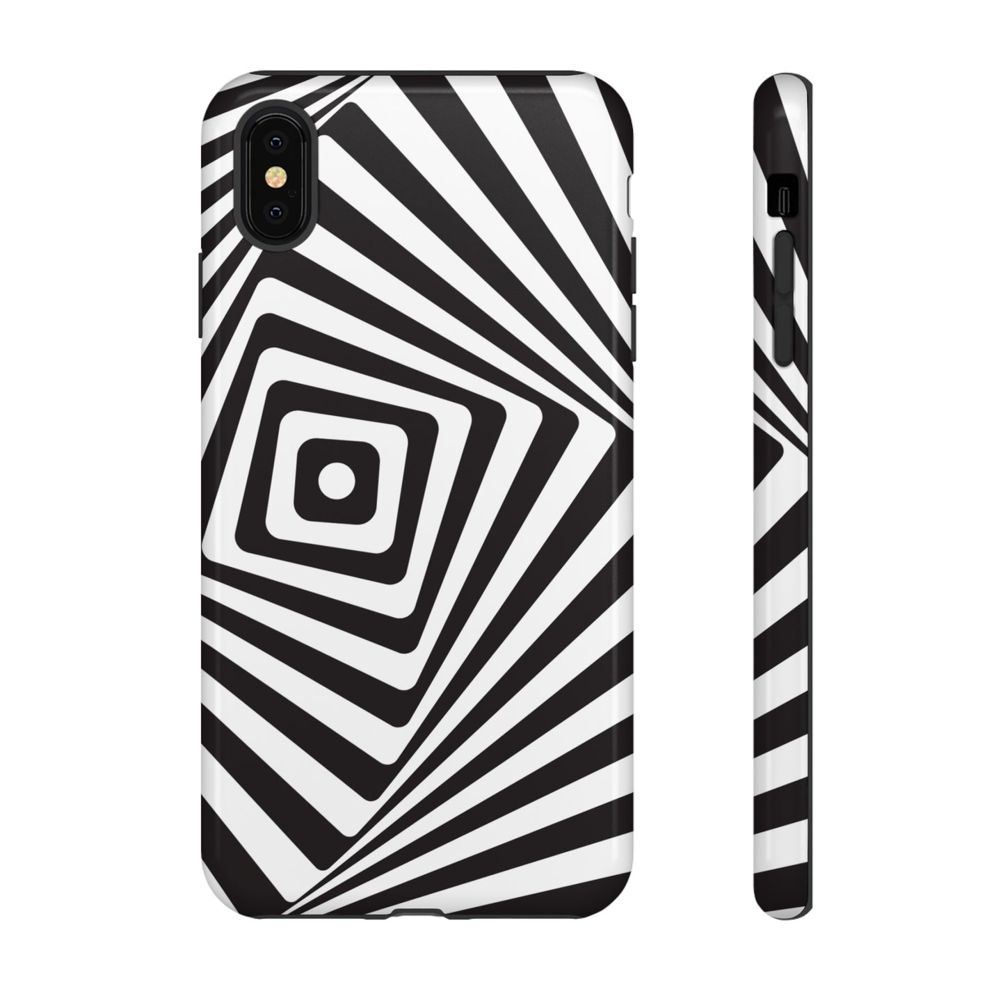 Black & White Spiral Wallpaper Phone Case | iPhone 15 Plus/ Pro, 14, 13, 12| Google Pixel 7, Pro, 5| Samsung Galaxy S23 All Major Phone Models