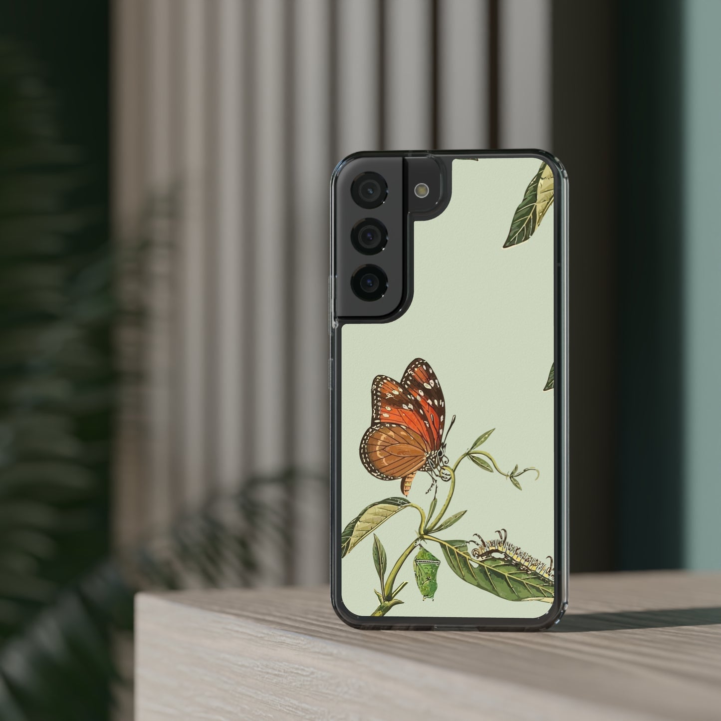 Orange Butterfly Wallpaper Phone Case | iPhone 15 Plus/ Pro, 14, 13, 12| Google Pixel 7, Pro, 5| Samsung Galaxy S23 All Major Phone Models