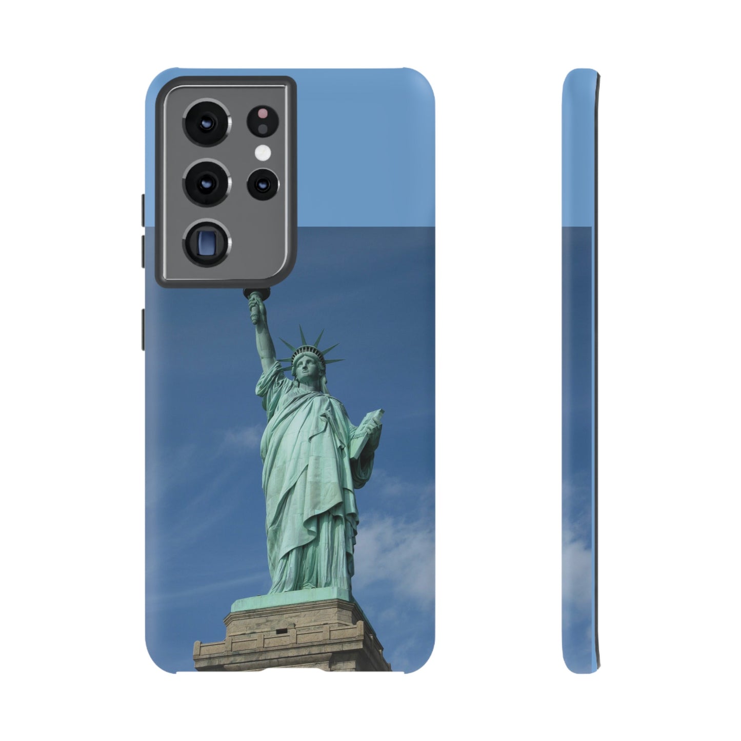 Statue Of Liberty Wallpaper Phone Case | iPhone 15 Plus/ Pro, 14, 13, 12| Google Pixel 7, Pro, 5| Samsung Galaxy S23 All Major Phone Models