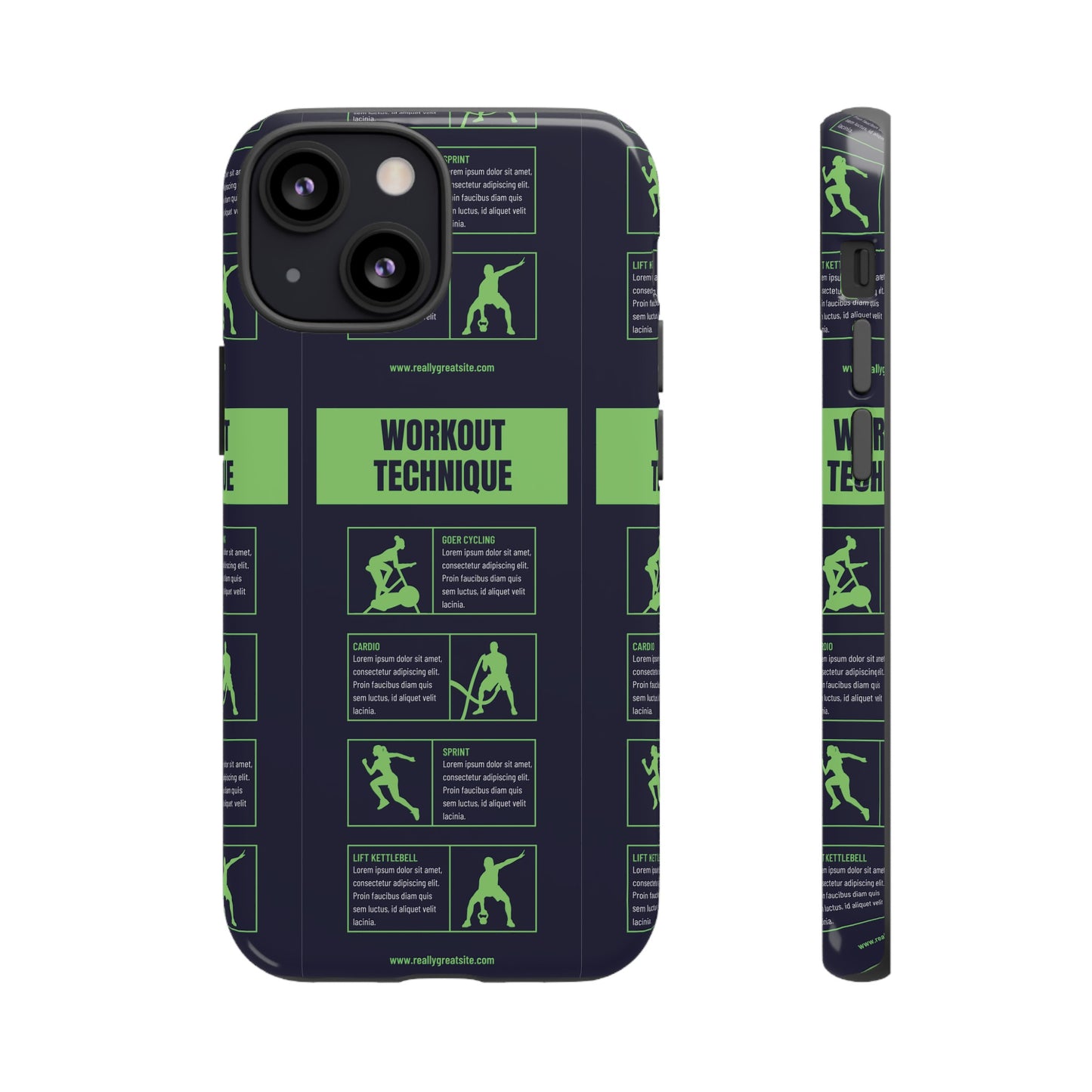 Workout Plan Wallpaper Phone Case | iPhone 15 Plus/ Pro, 14, 13, 12| Google Pixel 7, Pro, 5| Samsung Galaxy S23 All Major Phone Models