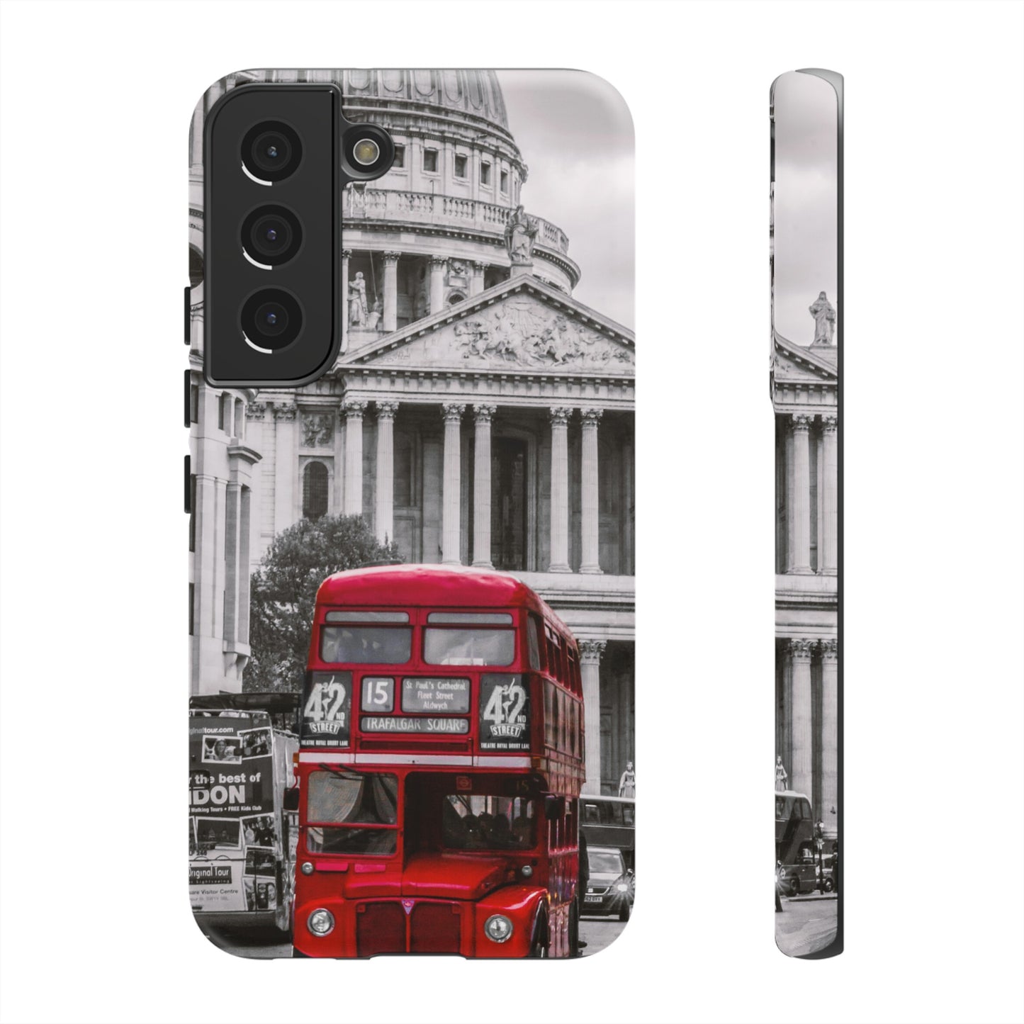 London Bus Wallpaper Phone Case | iPhone 15 Plus/ Pro, 14, 13, 12| Google Pixel 7, Pro, 5| Samsung Galaxy S23 All Major Phone Models