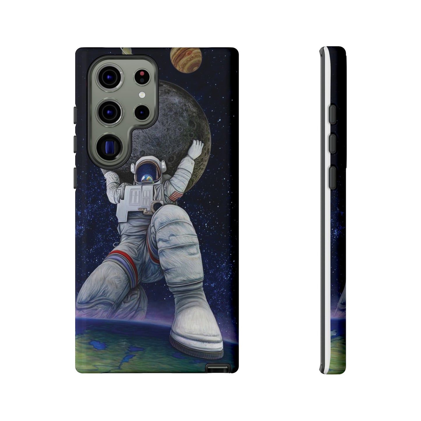 Astronaut Holding The Moon Phone Case | iPhone 15 Plus/ Pro, 14, 13, 12| Google Pixel 7, Pro, 5| Samsung Galaxy S23 All Major Phone Models