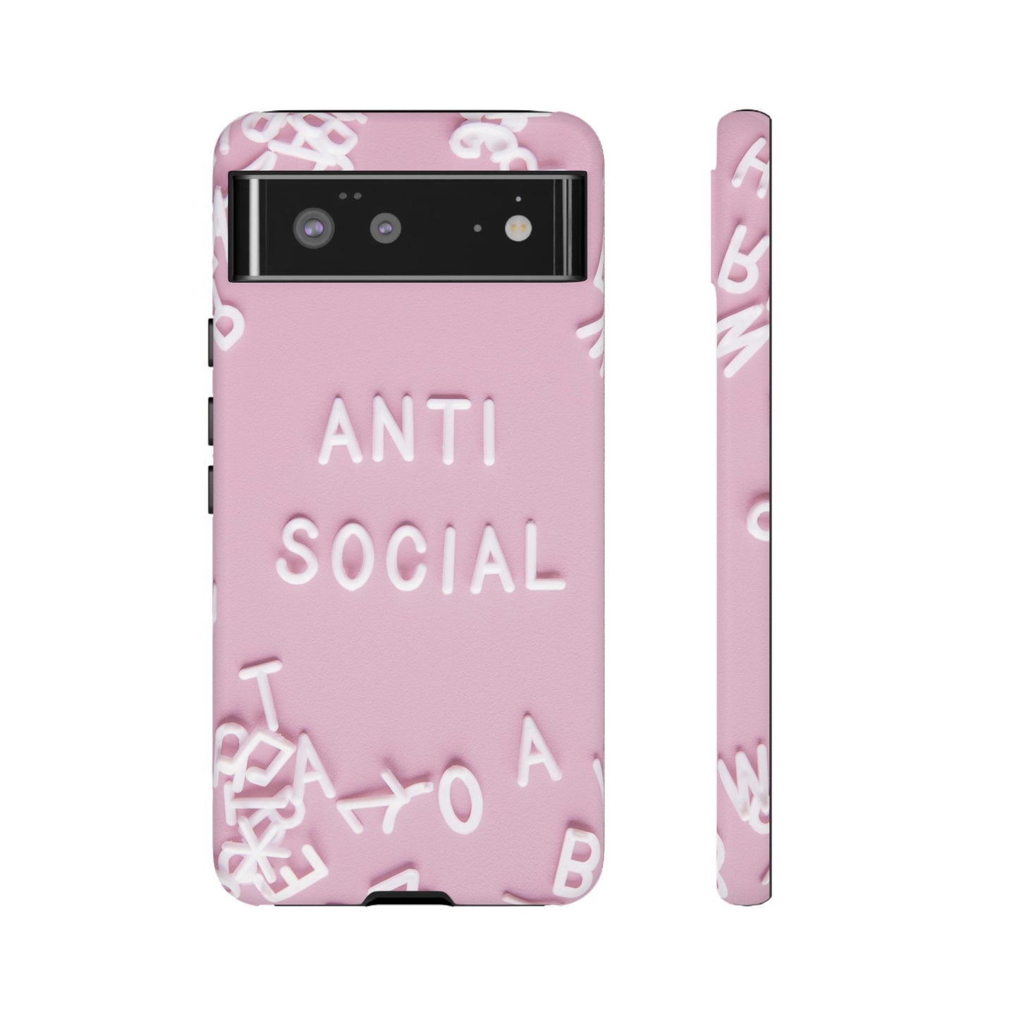 Anti Social Phone Case | iPhone 15 Plus/ Pro, 14, 13, 12| Google Pixel 7, Pro, 5| Samsung Galaxy S23 All Major Phone Models