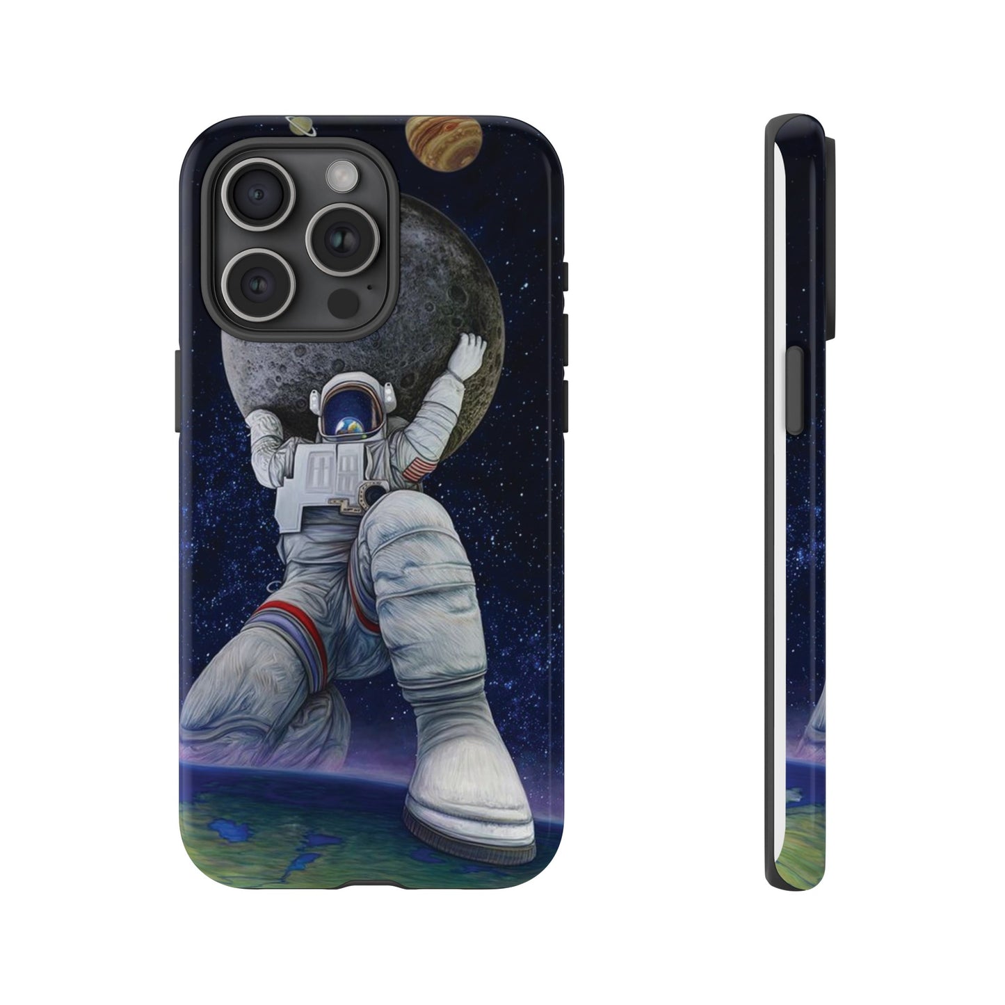 Astronaut Holding The Moon Phone Case | iPhone 15 Plus/ Pro, 14, 13, 12| Google Pixel 7, Pro, 5| Samsung Galaxy S23 All Major Phone Models