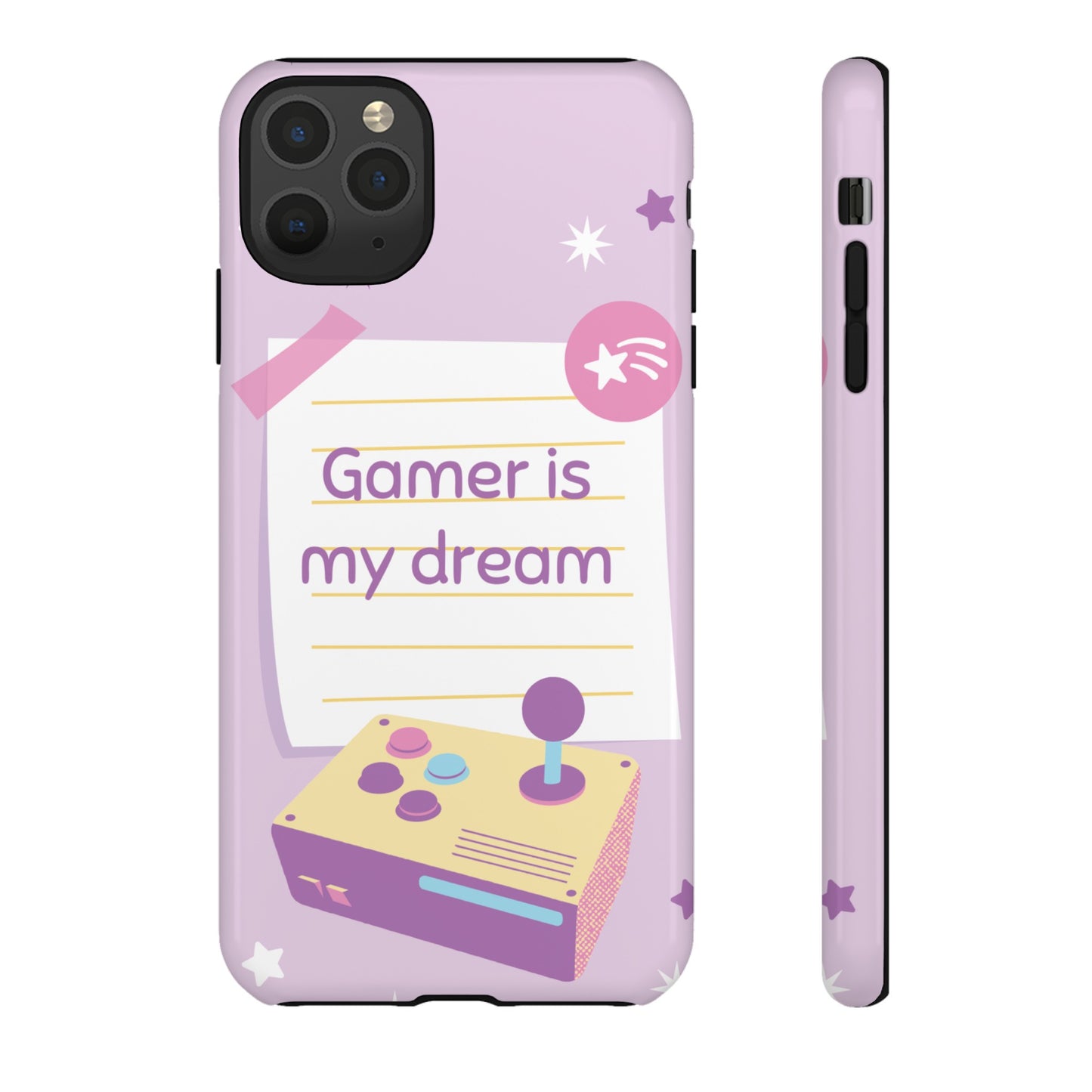 Gamer Is My Dream Job Wallpaper Phone Case | iPhone 15 Plus/ Pro, 14, 13, 12| Google Pixel 7, Pro, 5| Samsung Galaxy S23 All Major Phone Models