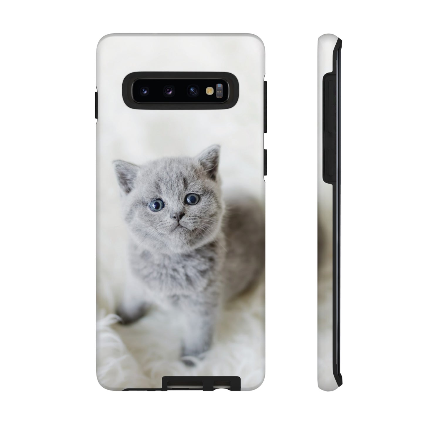 Grey Kitten Wallpaper Phone Case | iPhone 15 Plus/ Pro, 14, 13, 12| Google Pixel 7, Pro, 5| Samsung Galaxy S23 All Major Phone Models