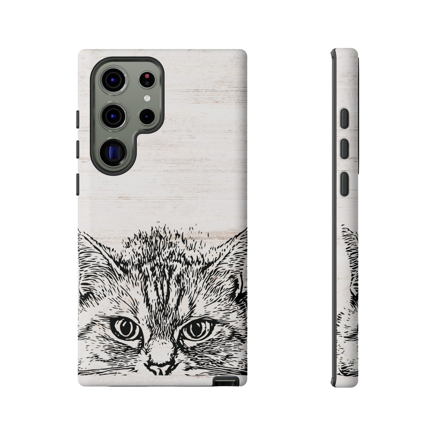 Close- Up Cat Wallpaper Phone Case | iPhone 15 Plus/ Pro, 14, 13, 12| Google Pixel 7, Pro, 5| Samsung Galaxy S23 All Major Phone Models