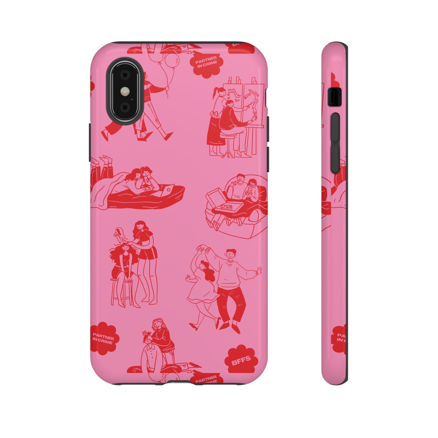 Pink Valentine's Day Wallpaper Phone Case | iPhone 15 Plus/ Pro, 14, 13, 12| Google Pixel 7, Pro, 5| Samsung Galaxy S23 All Major Phone Models