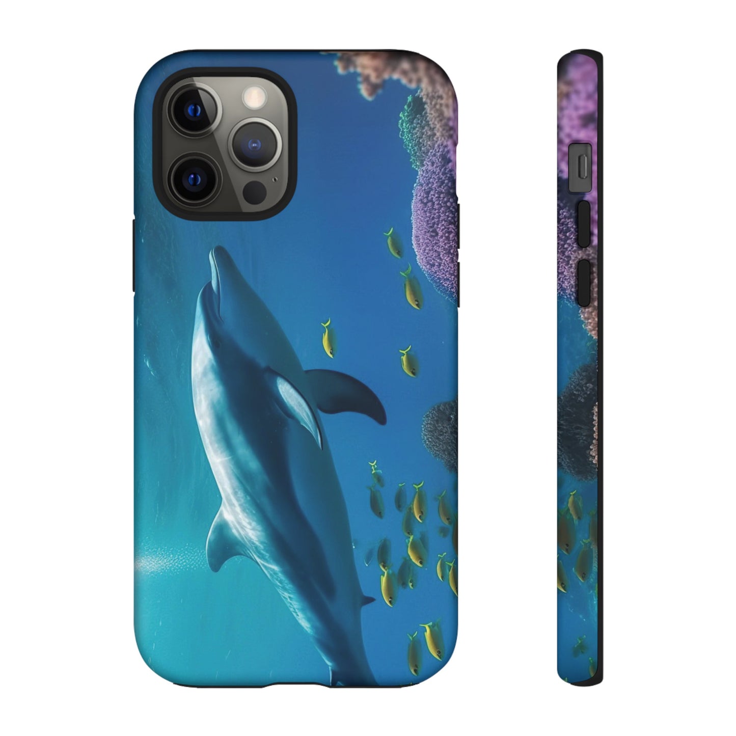 Dolphin Wallpaper Phone Case | iPhone 15 Plus/ Pro, 14, 13, 12| Google Pixel 7, Pro, 5| Samsung Galaxy S23 All Major Phone Models