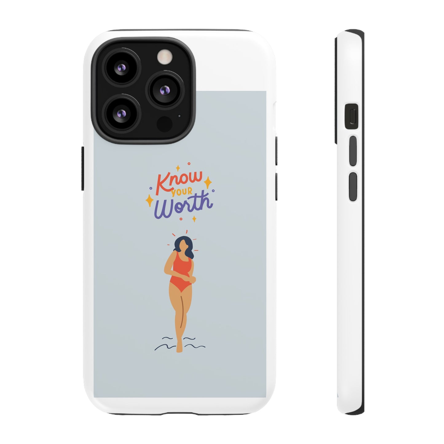 Know Your Worth Phone Case | iPhone 15 Plus/ Pro, 14, 13, 12| Google Pixel 7, Pro, 5| Samsung Galaxy S23 All Major Phone Models