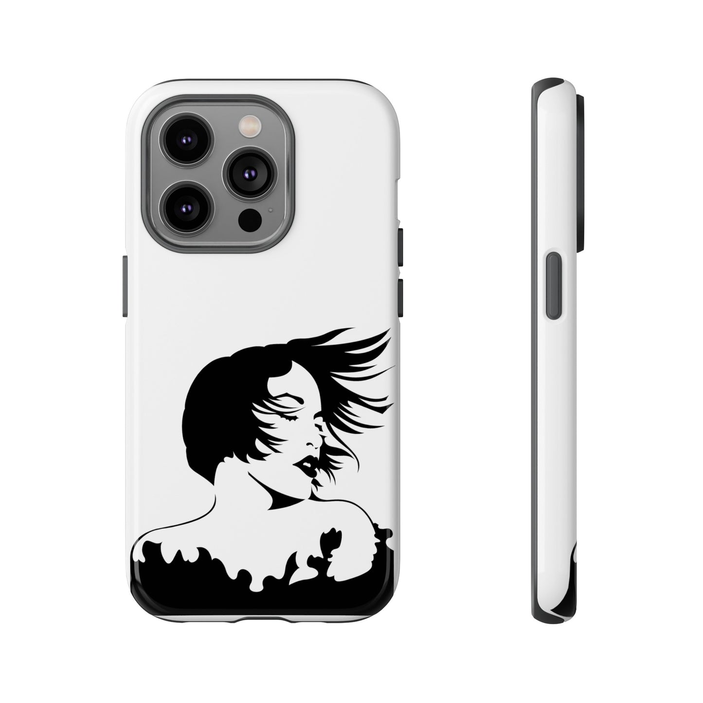 Woman In The Wind Phone Case | iPhone 15 Plus/ Pro, 14, 13, 12| Google Pixel 7, Pro, 5| Samsung Galaxy S23 All Major Phone Models