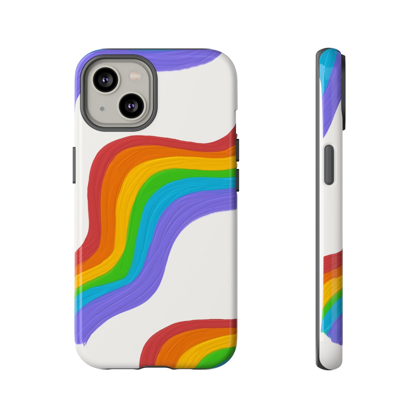 Rainbow Wallpaper Phone Case | iPhone 15 Plus/ Pro, 14, 13, 12| Google Pixel 7, Pro, 5| Samsung Galaxy S23 All Major Phone Models